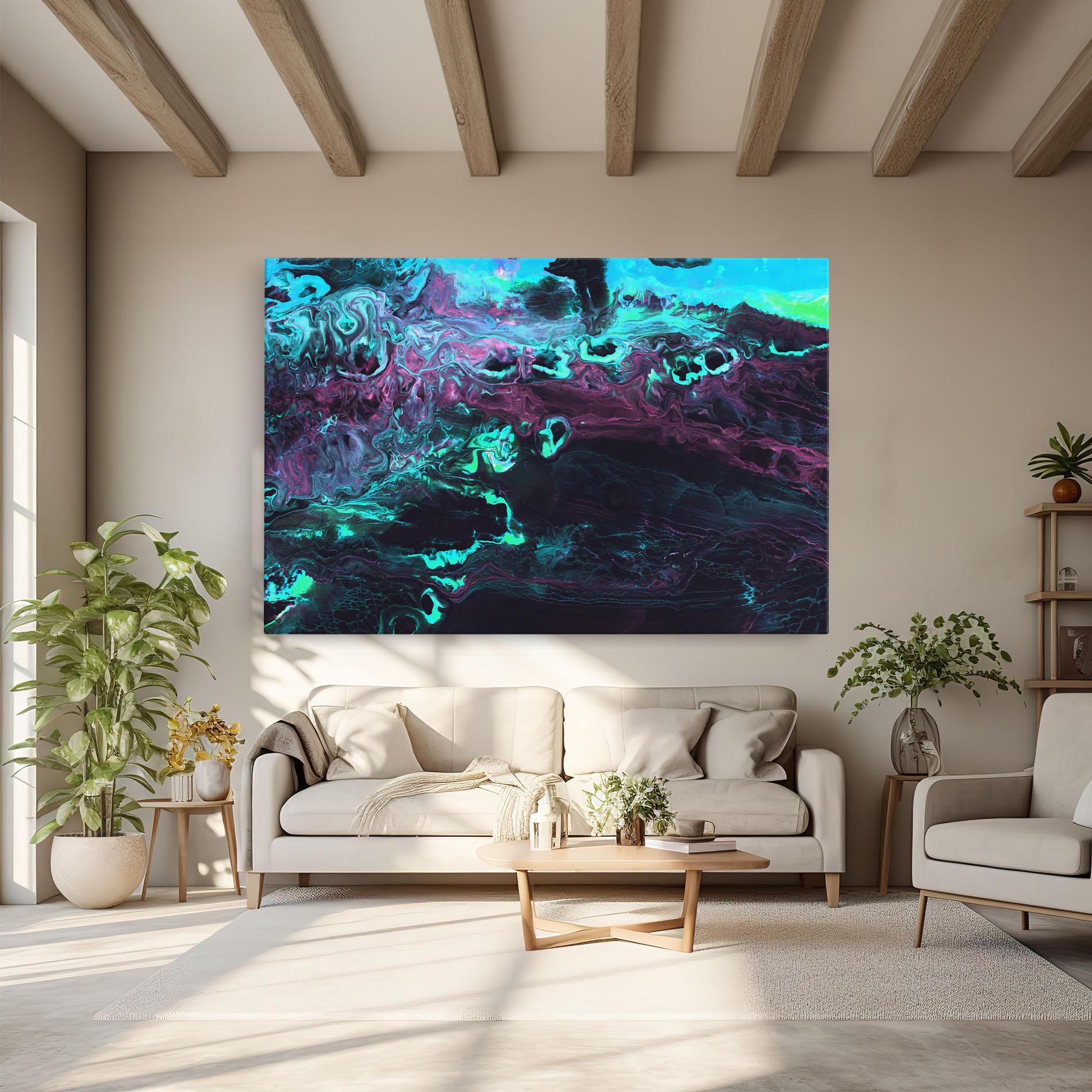 Tablou Canvas Neon Abstract mockup 6