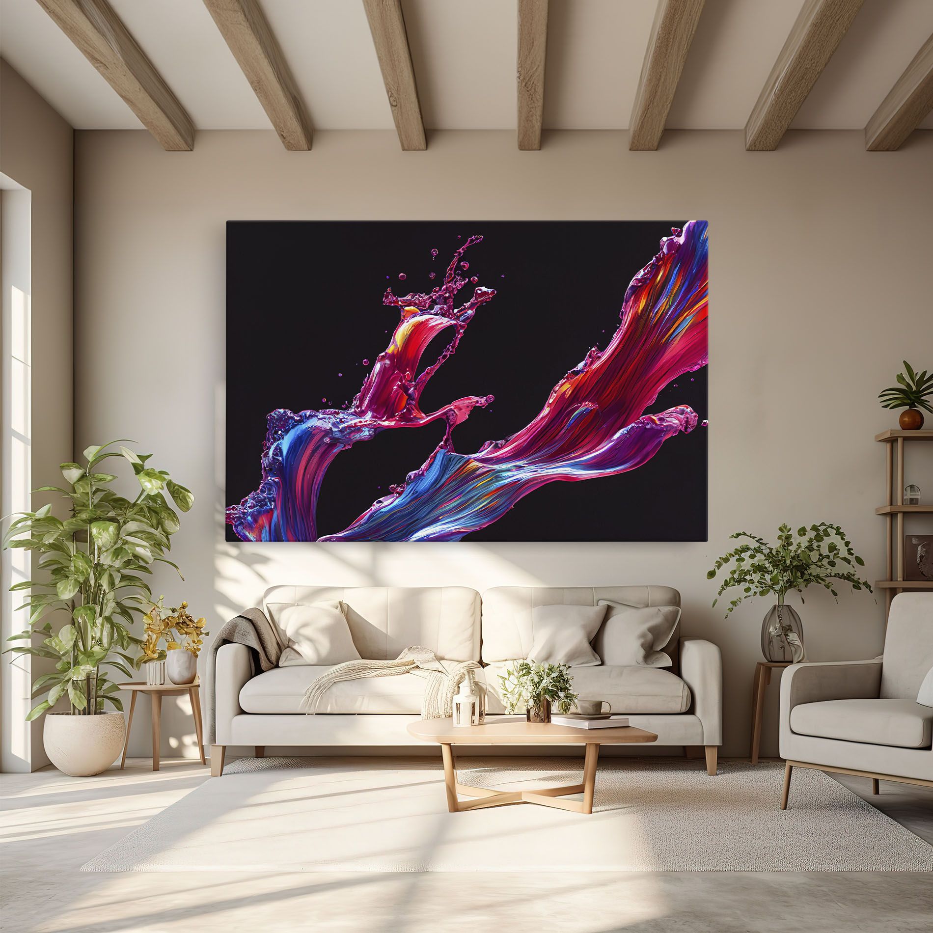 Purple Floating Paint mockup 6