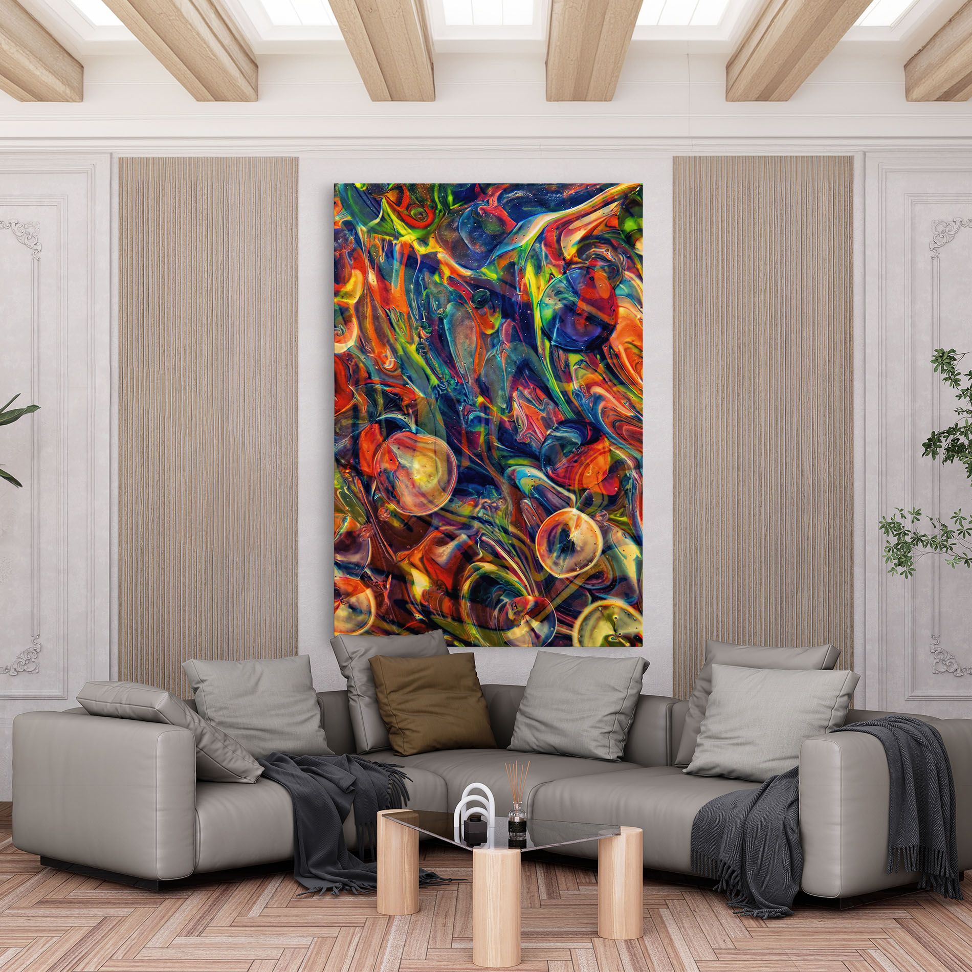 Abstract Glass mockup 6