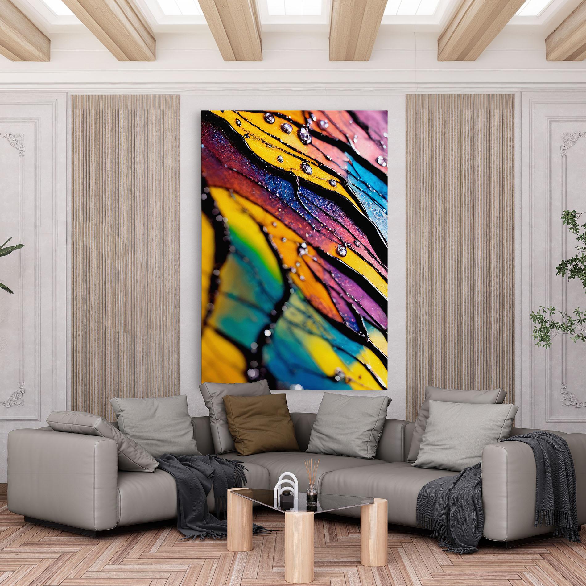 Tablou Canvas Beautiful Colorful Epoxy mockup 6