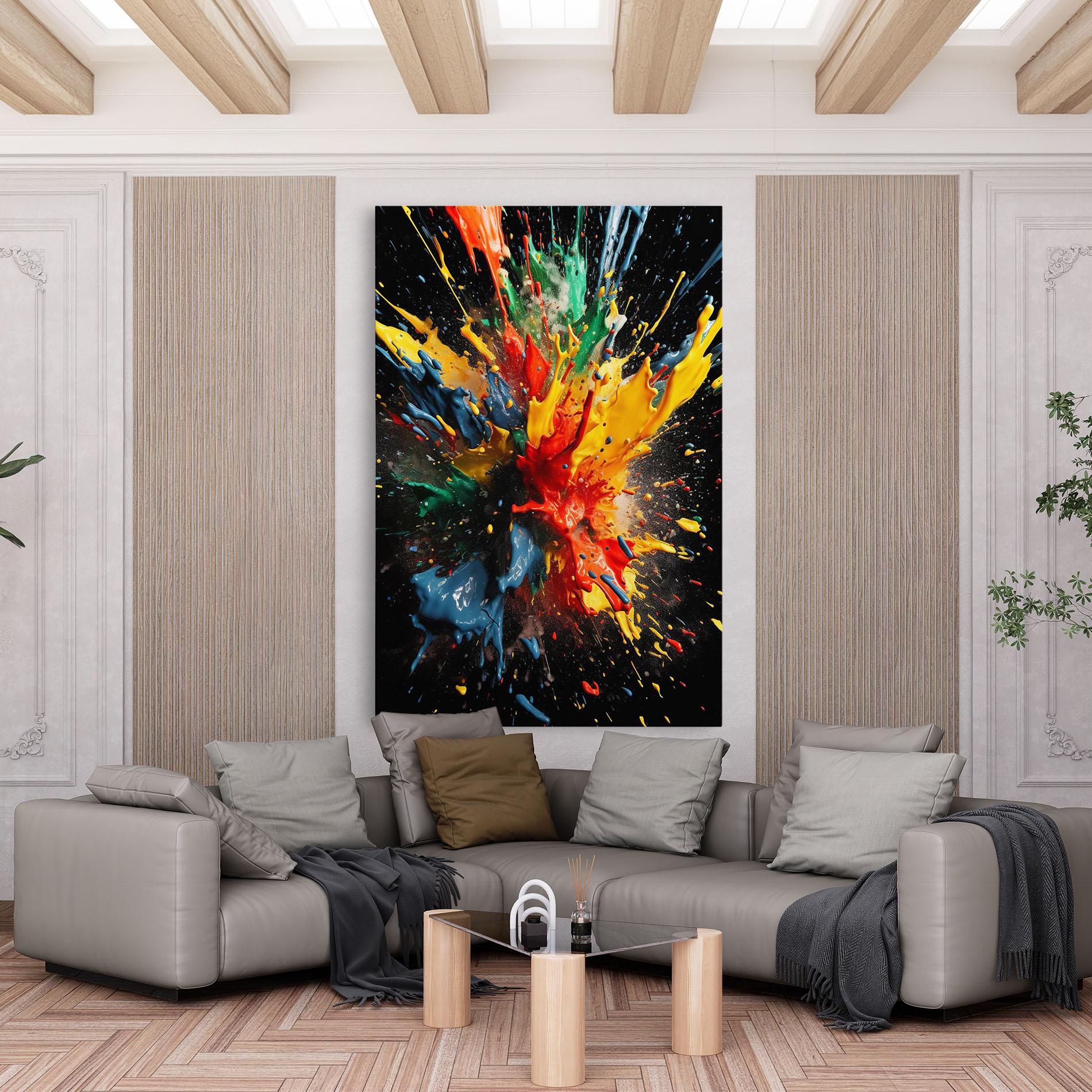 Tablou Canvas Floating Color Splash mockup 6