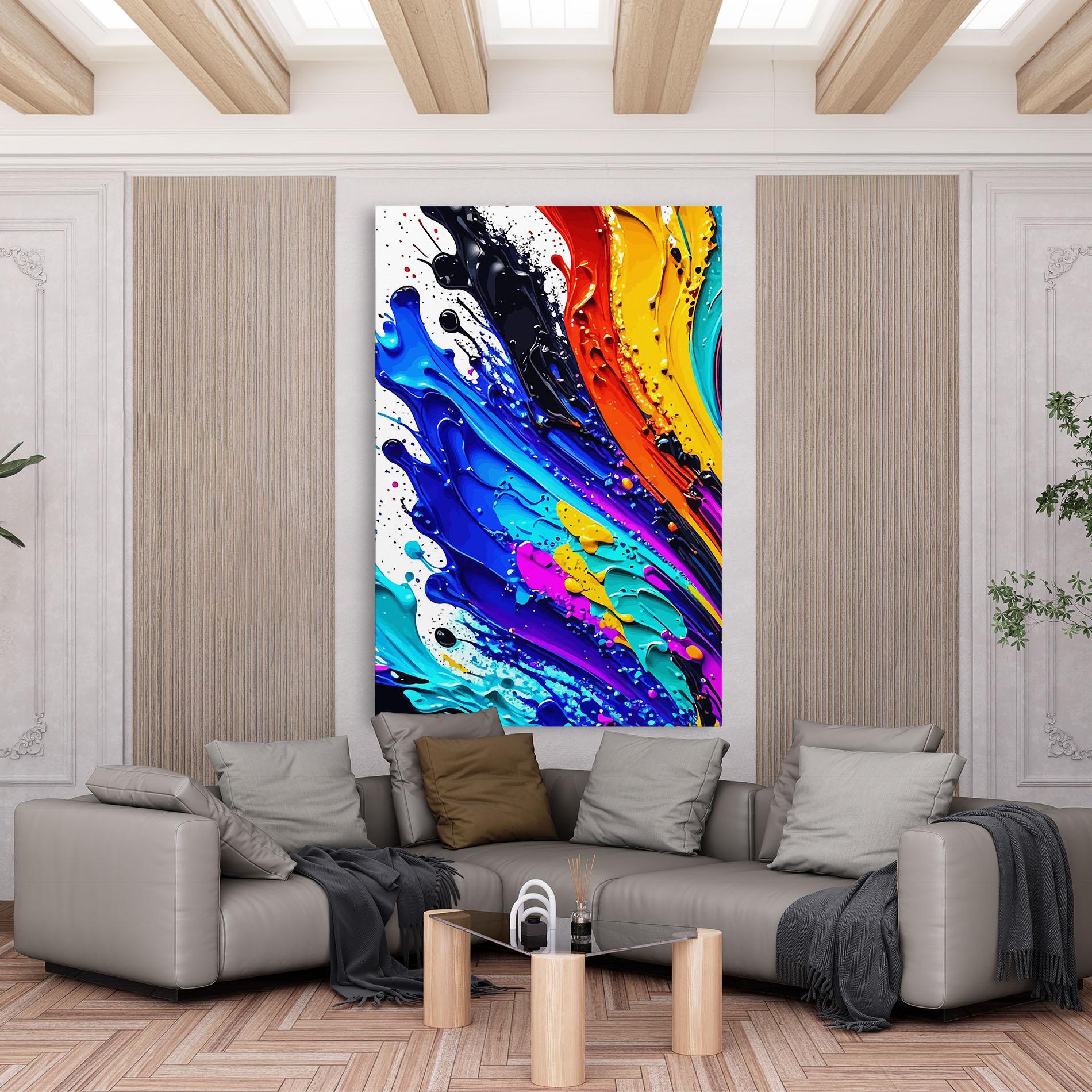 Tablou Canvas Pretty Splash Color mockup 6