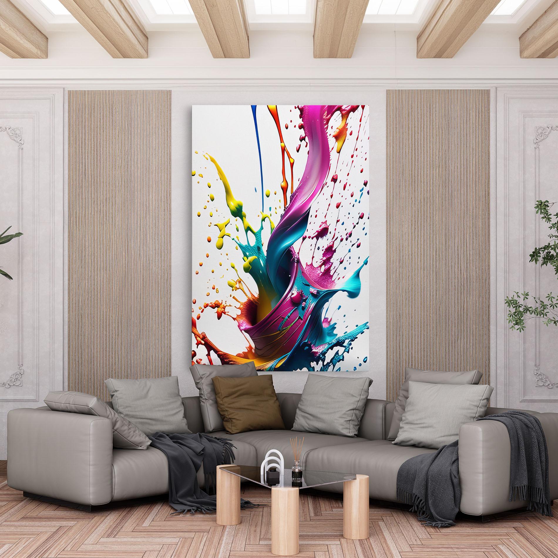 Tablou Canvas Purple Blue Splash mockup 6