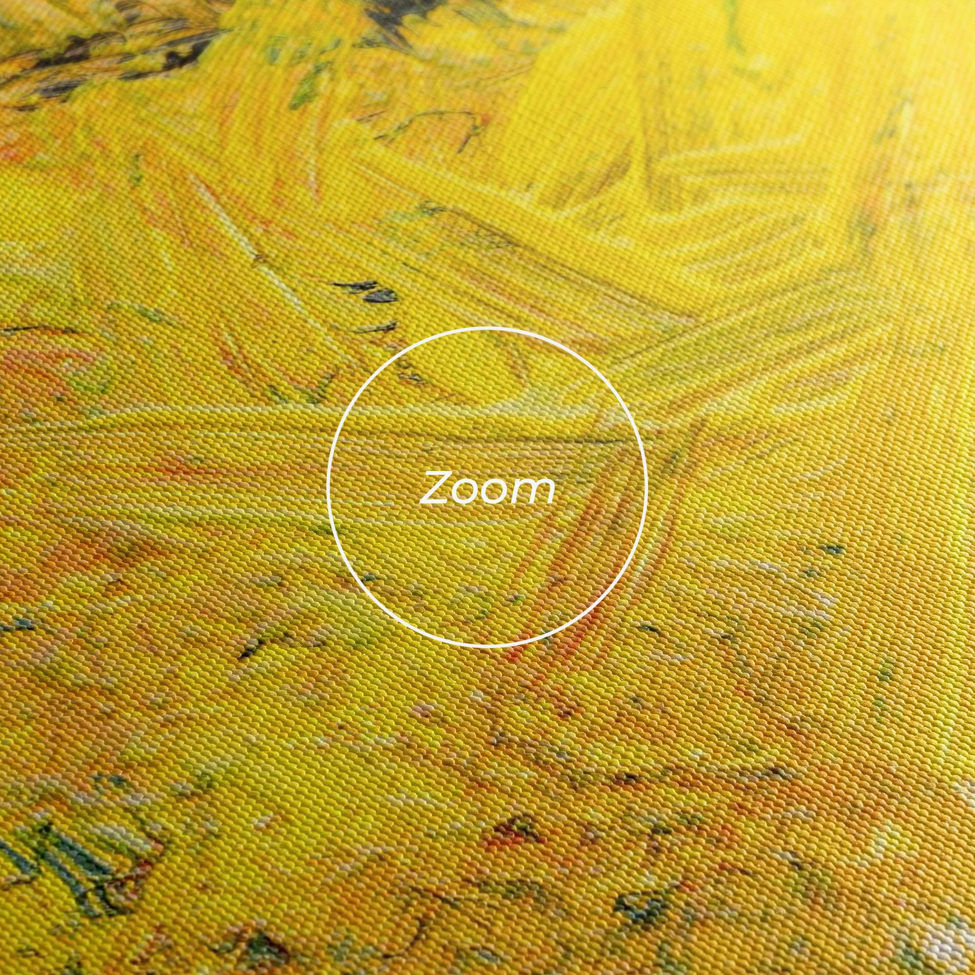 Tablou Canvas Artistic Yellow Painting mockup 3