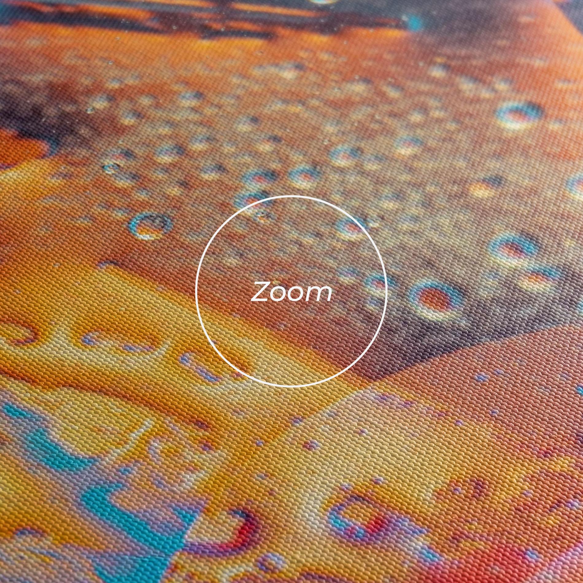 Tablou Canvas Blue Orange Drops mockup 3