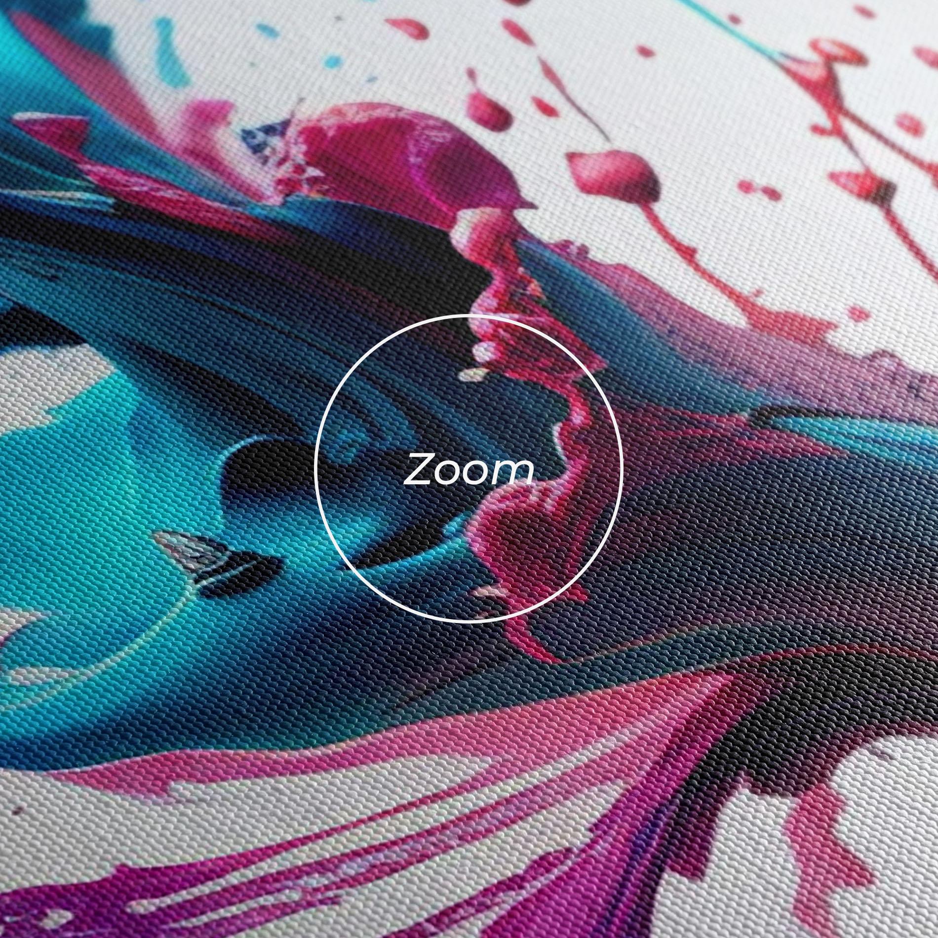 Tablou Canvas Blue Pink Splash mockup 3