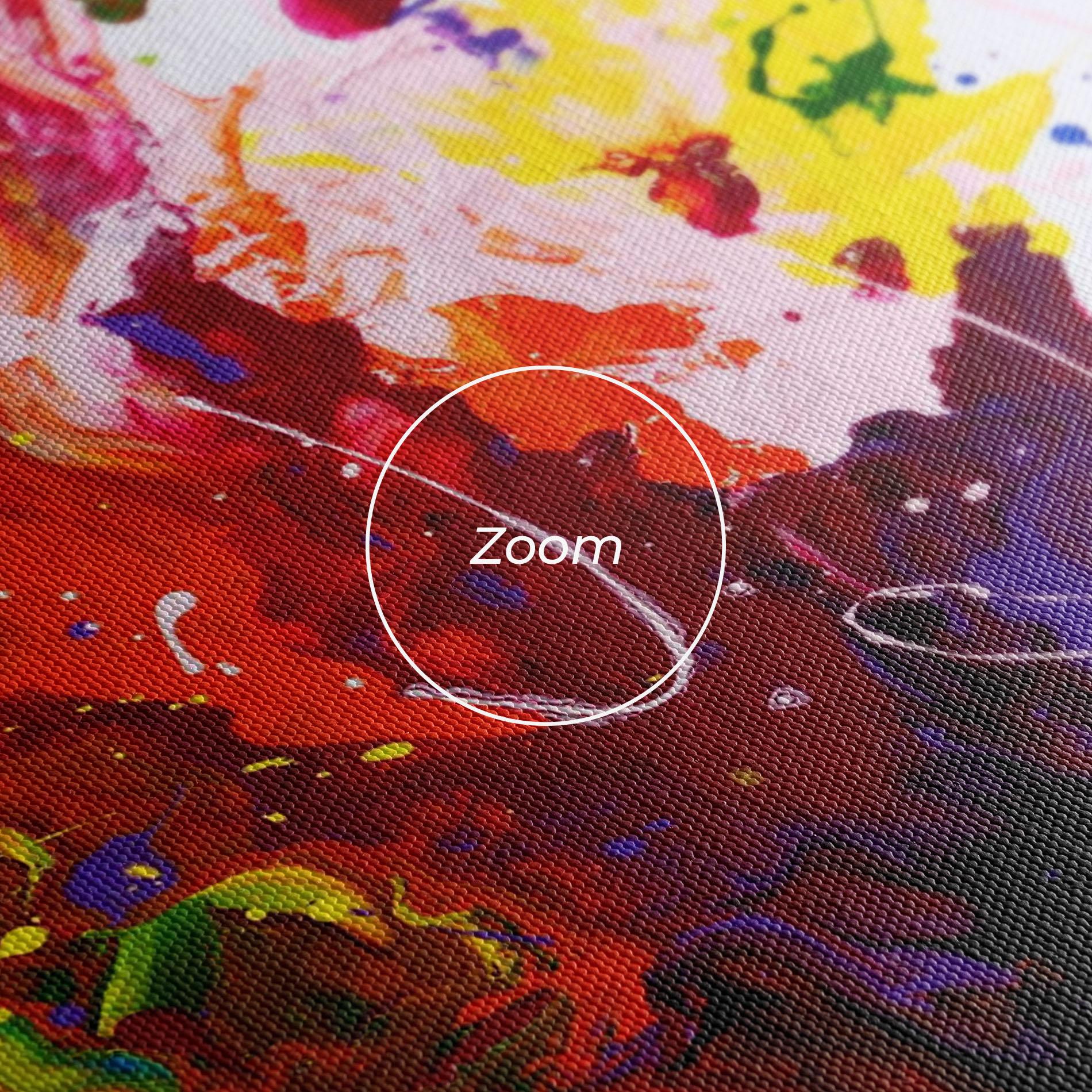 Tablou Canvas Blue Purple Exploding mockup 3