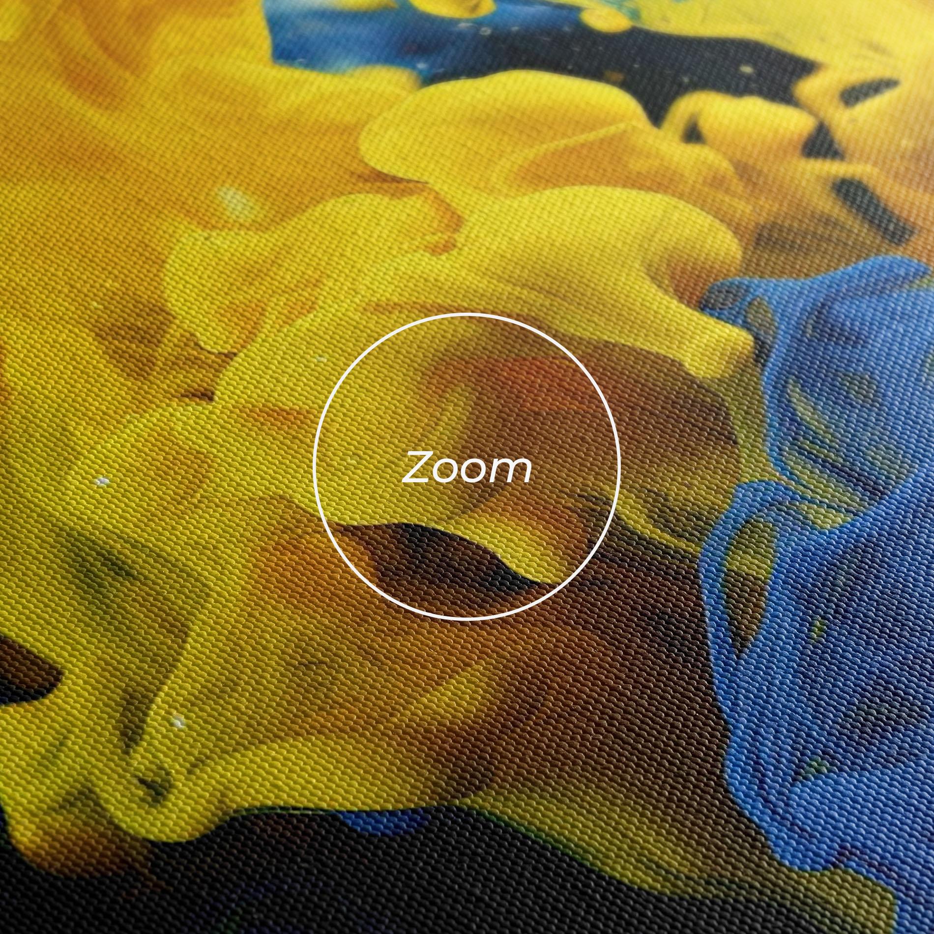 Tablou Canvas Blue Yellow Smoke mockup 3