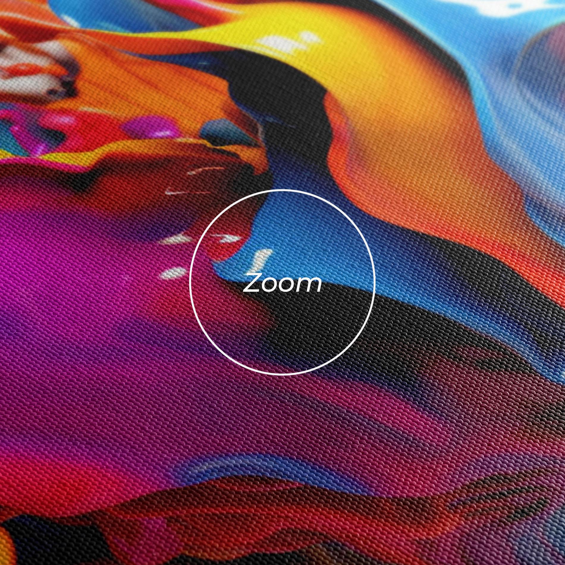 Tablou Canvas Blue Yellow Splash mockup 3