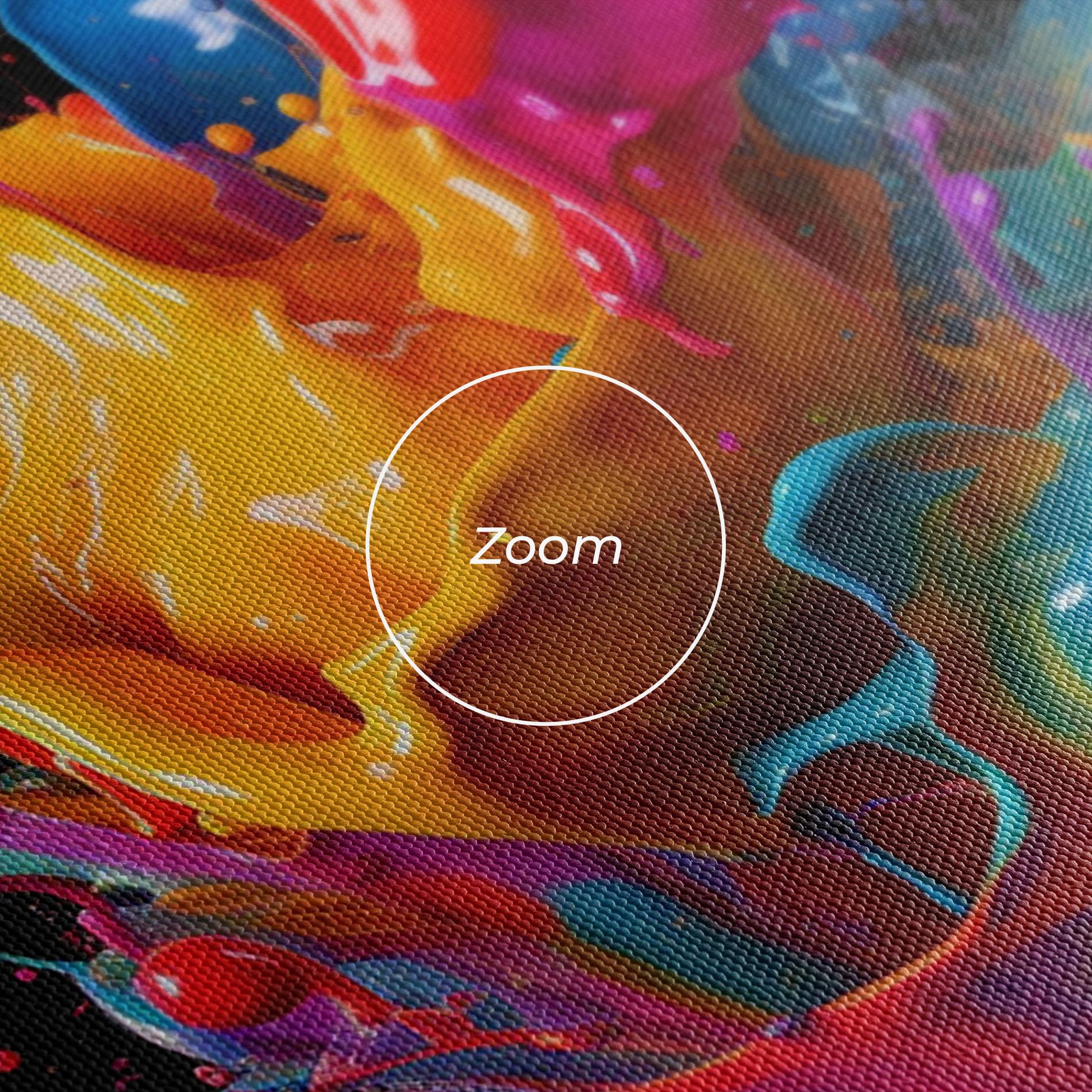 Tablou Canvas Brightly Color Splashing mockup 3