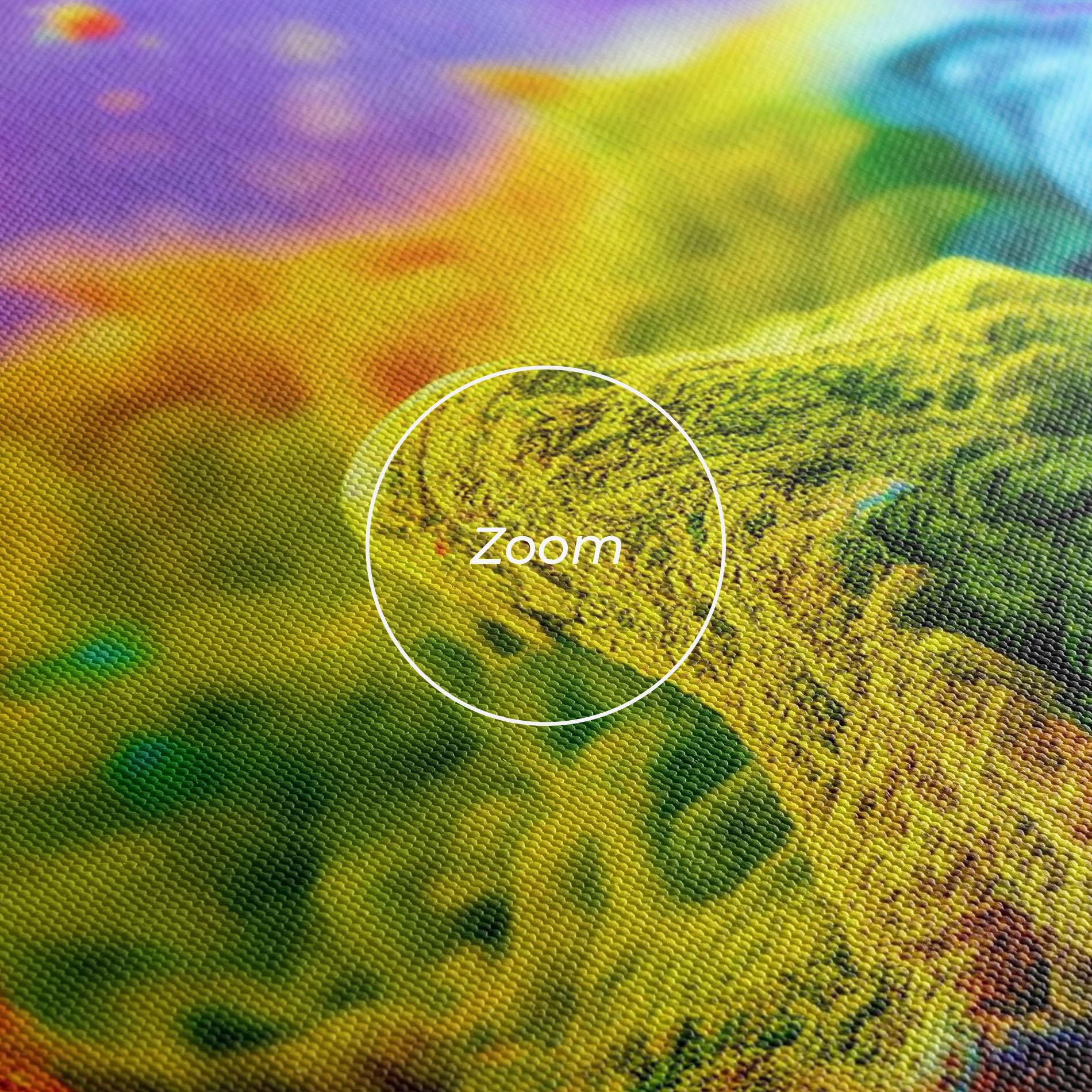 Tablou Canvas Color Powder Explosion mockup 3