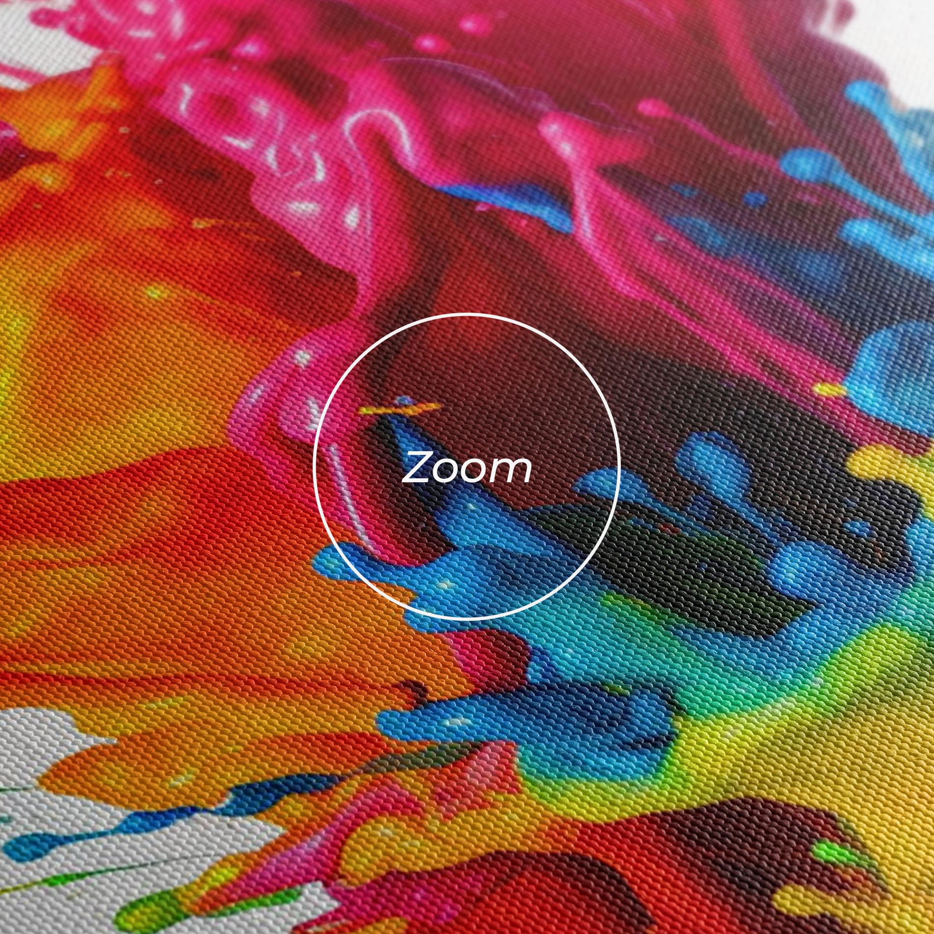 Tablou Canvas Colorful Explosion Paint mockup 3
