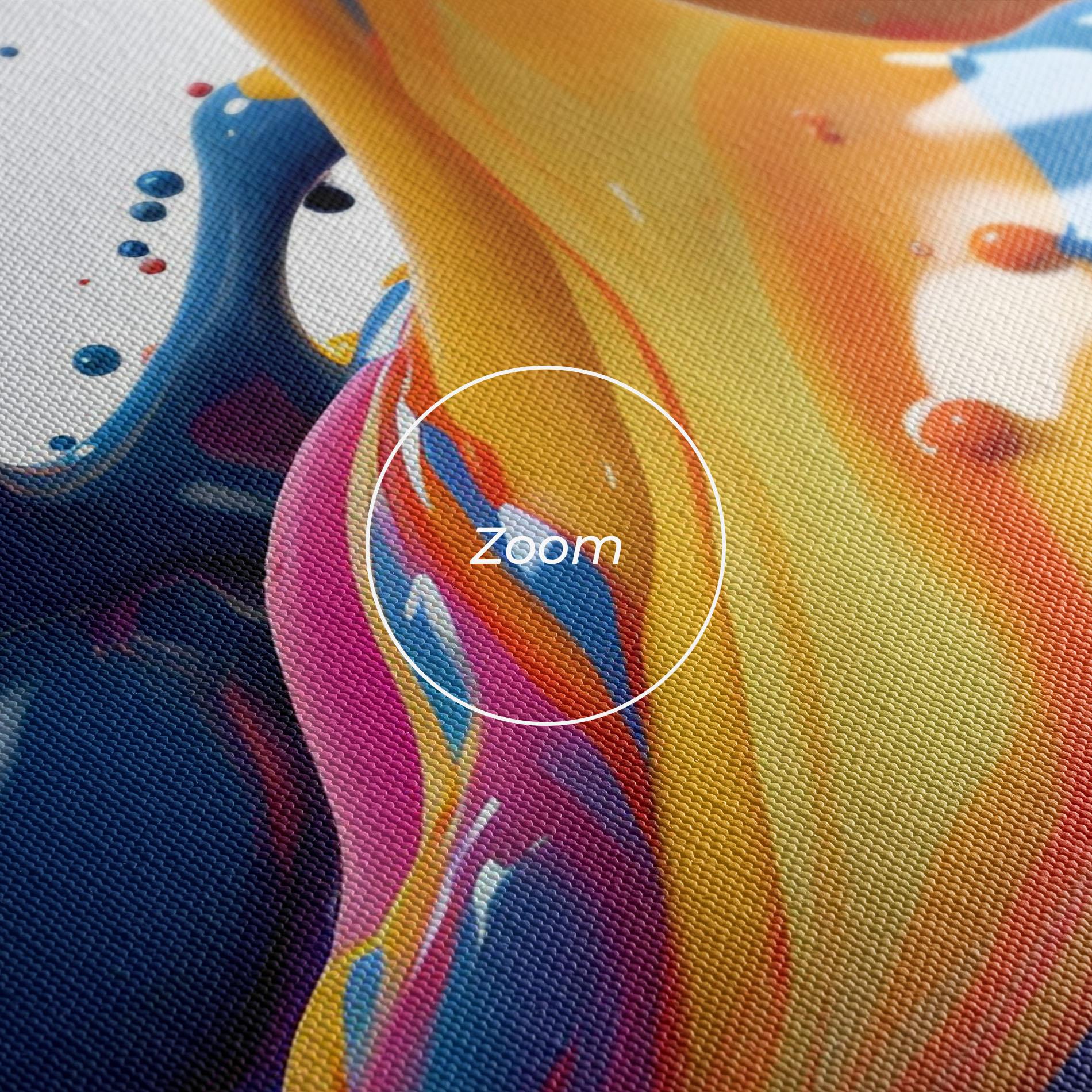 Tablou Canvas Colorful Liquid Yellow Splash mockup 3