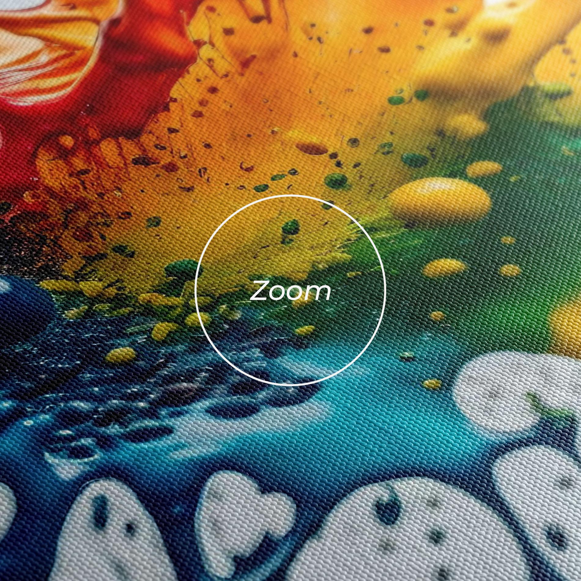 Tablou Canvas Colorful Splash Rainbow mockup 3