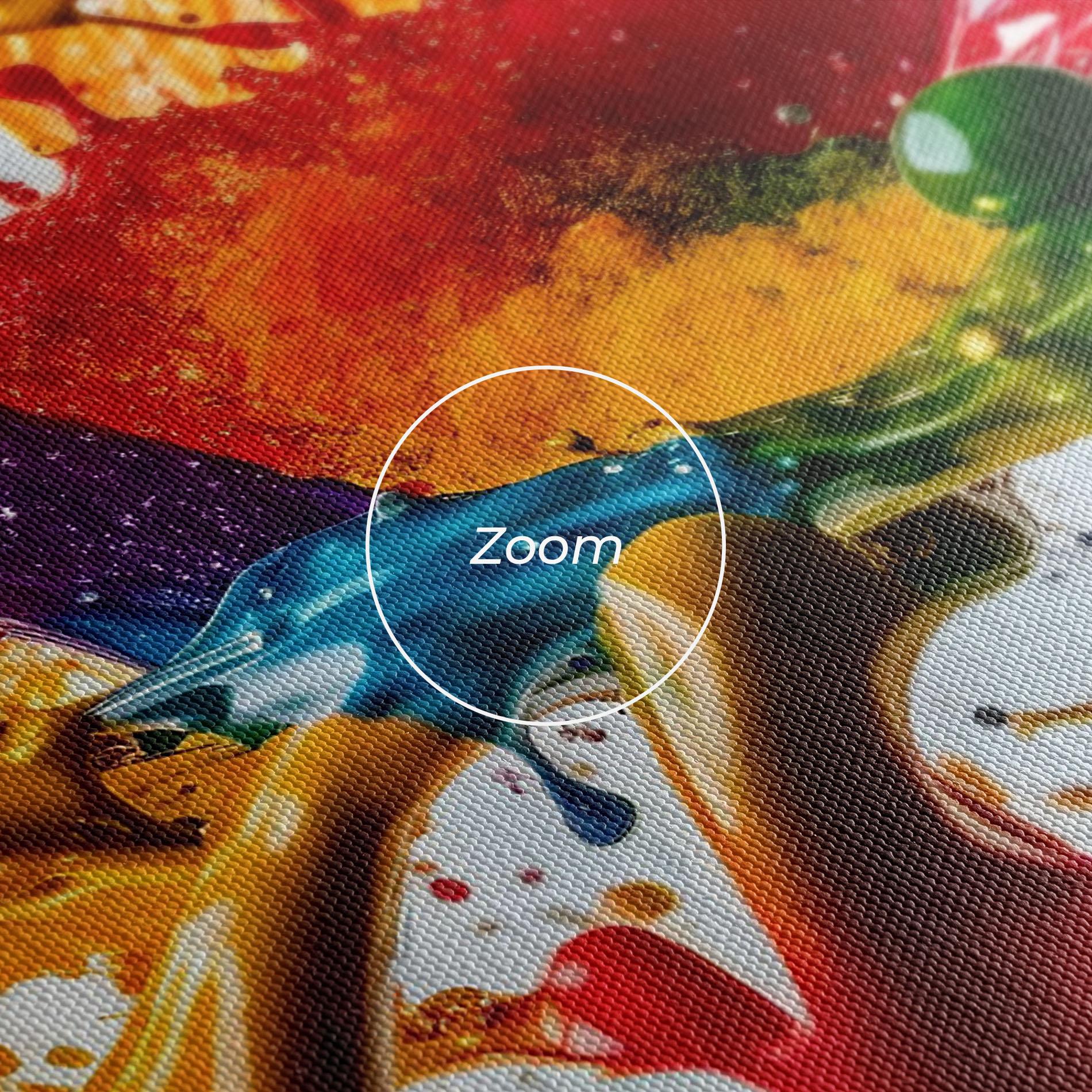 Tablou Canvas Colorful Yellow Rainbow mockup 3