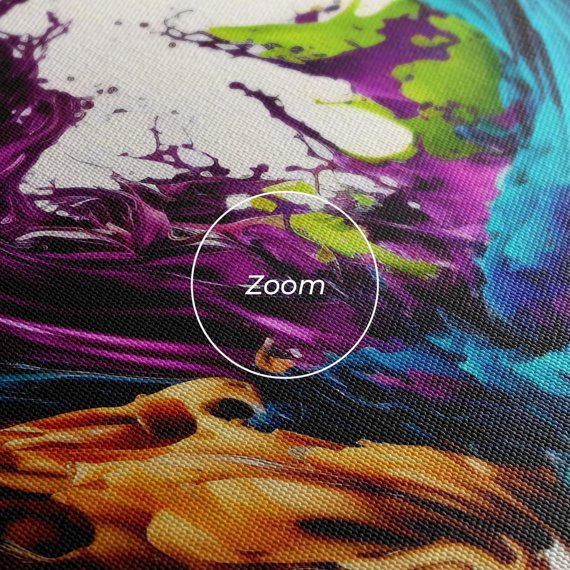 Tablou Canvas Dark Purple Splash mockup 3