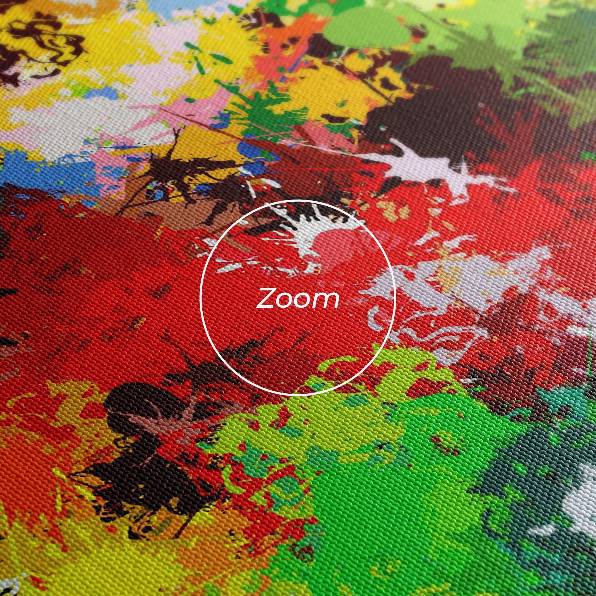 Tablou Canvas Flowers Shaped Stains mockup 3