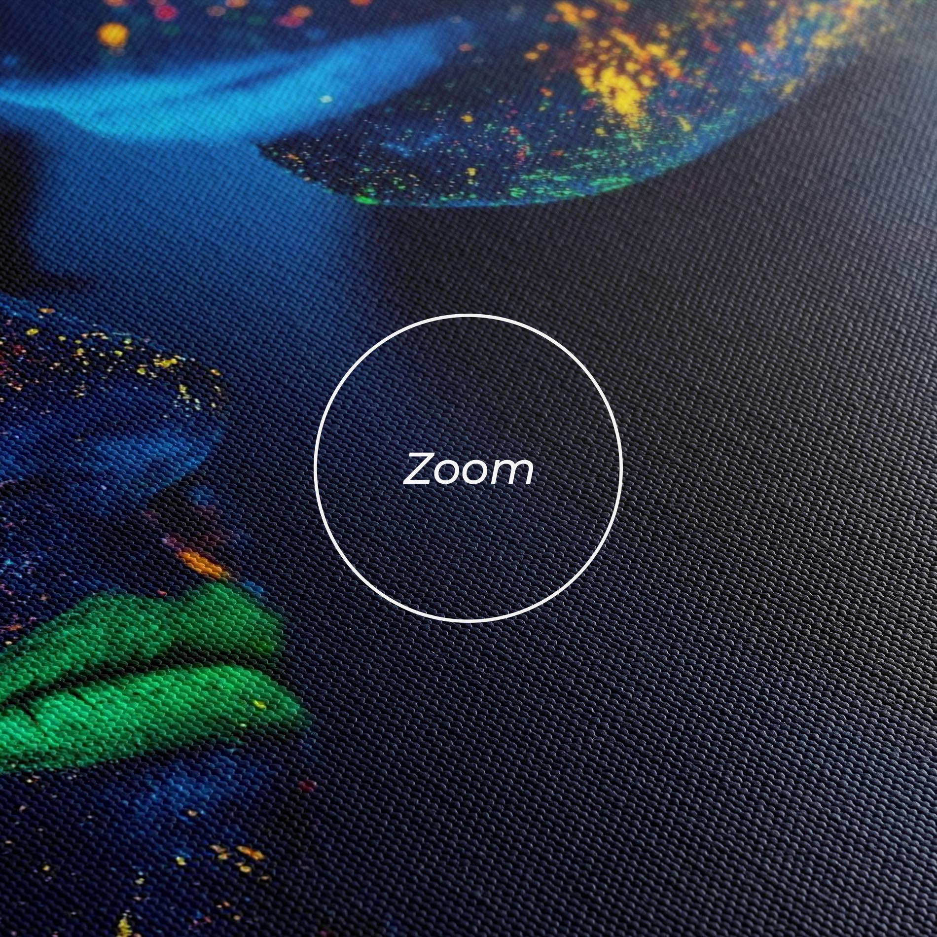 Tablou Canvas Fluorescent Green Lips mockup 3