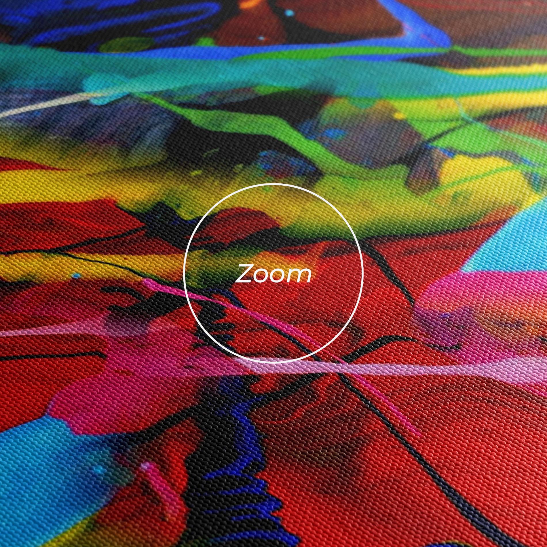 Tablou Canvas Hand Draw Red Painting mockup 3