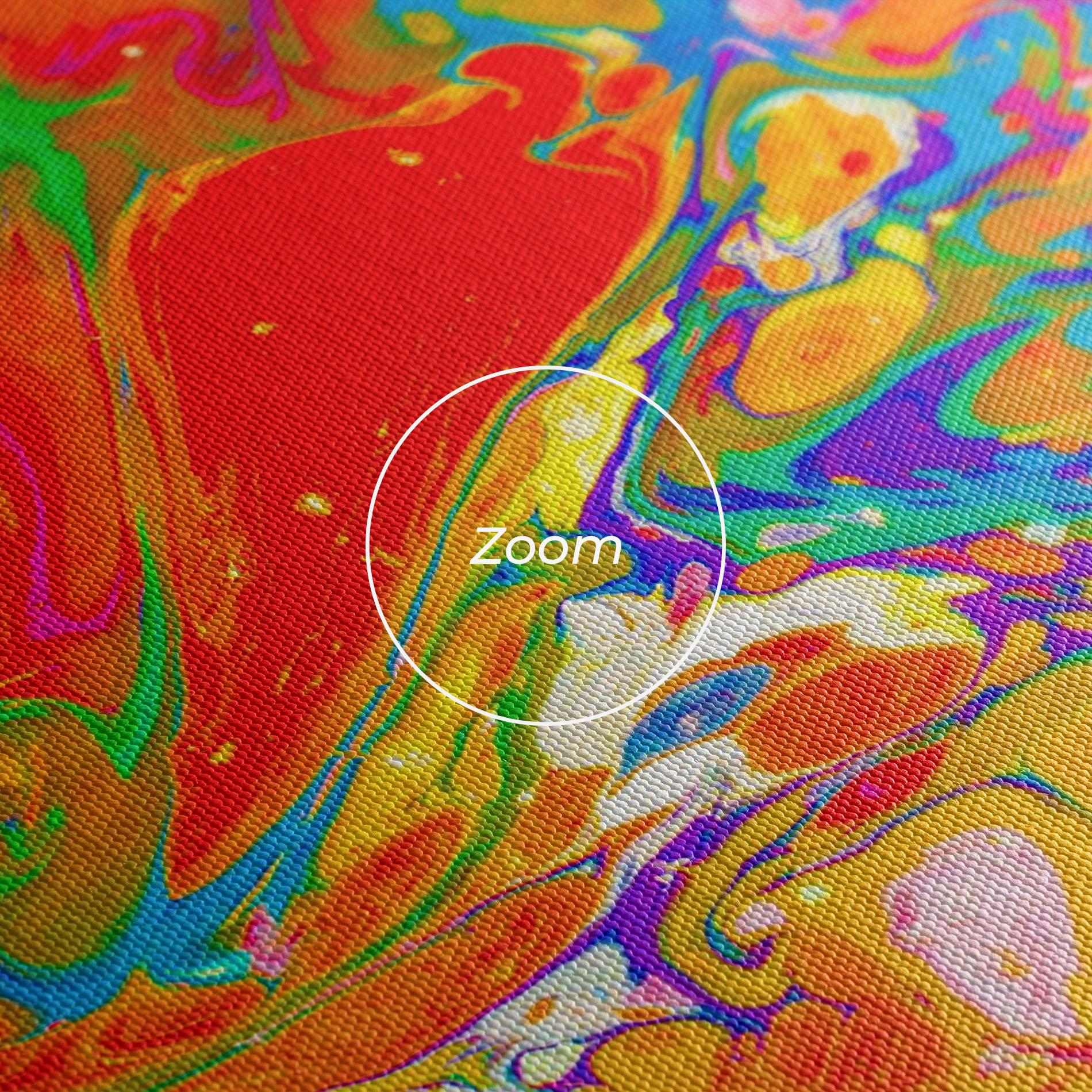 Tablou Canvas Marbling Orange Art mockup 3