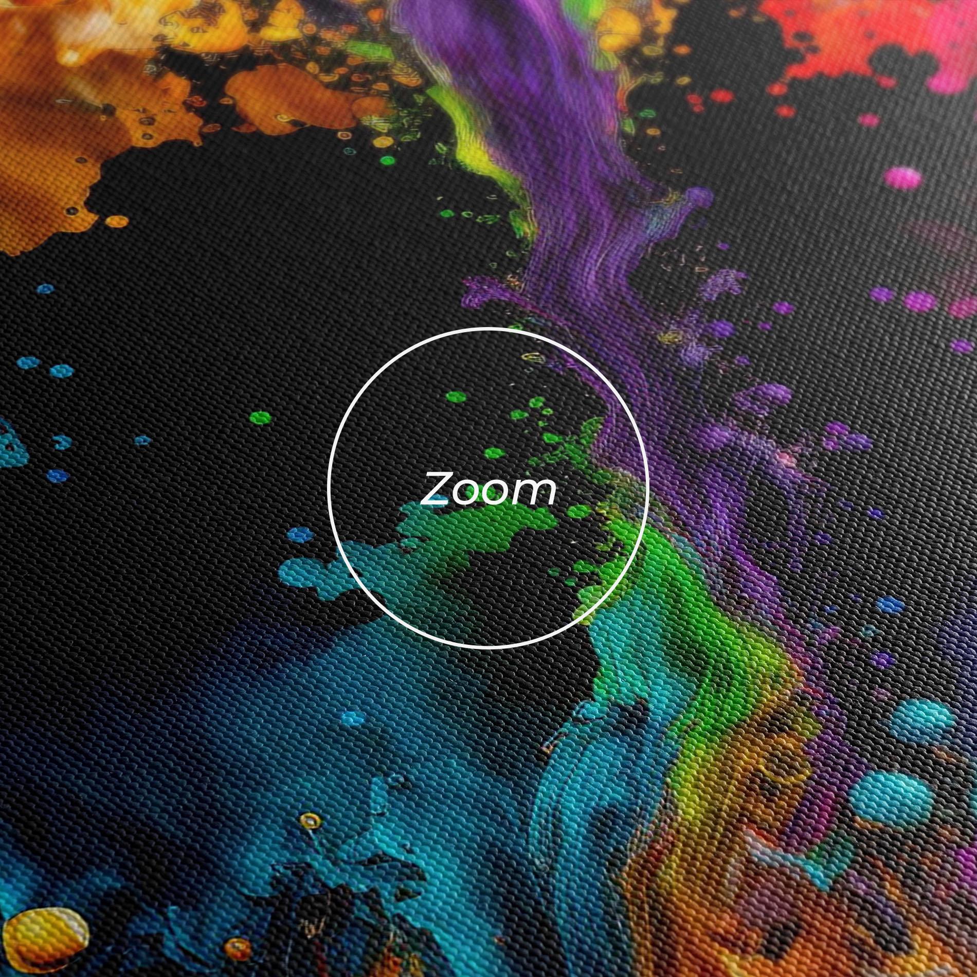 Tablou Canvas Oily Splash Explosion mockup 3