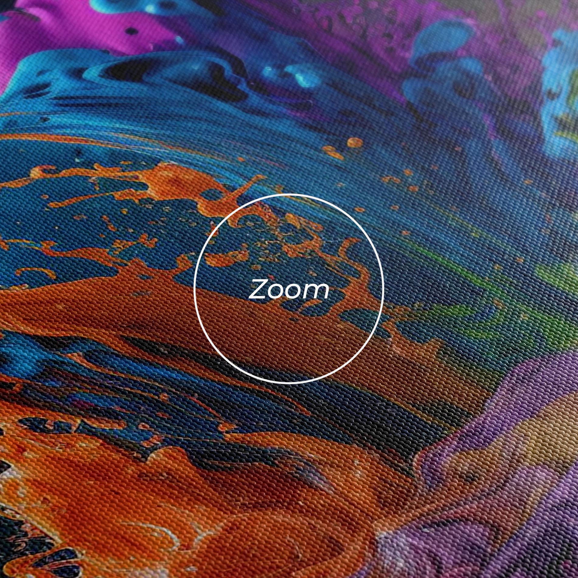 Tablou Canvas Orange Paint Splash mockup 3