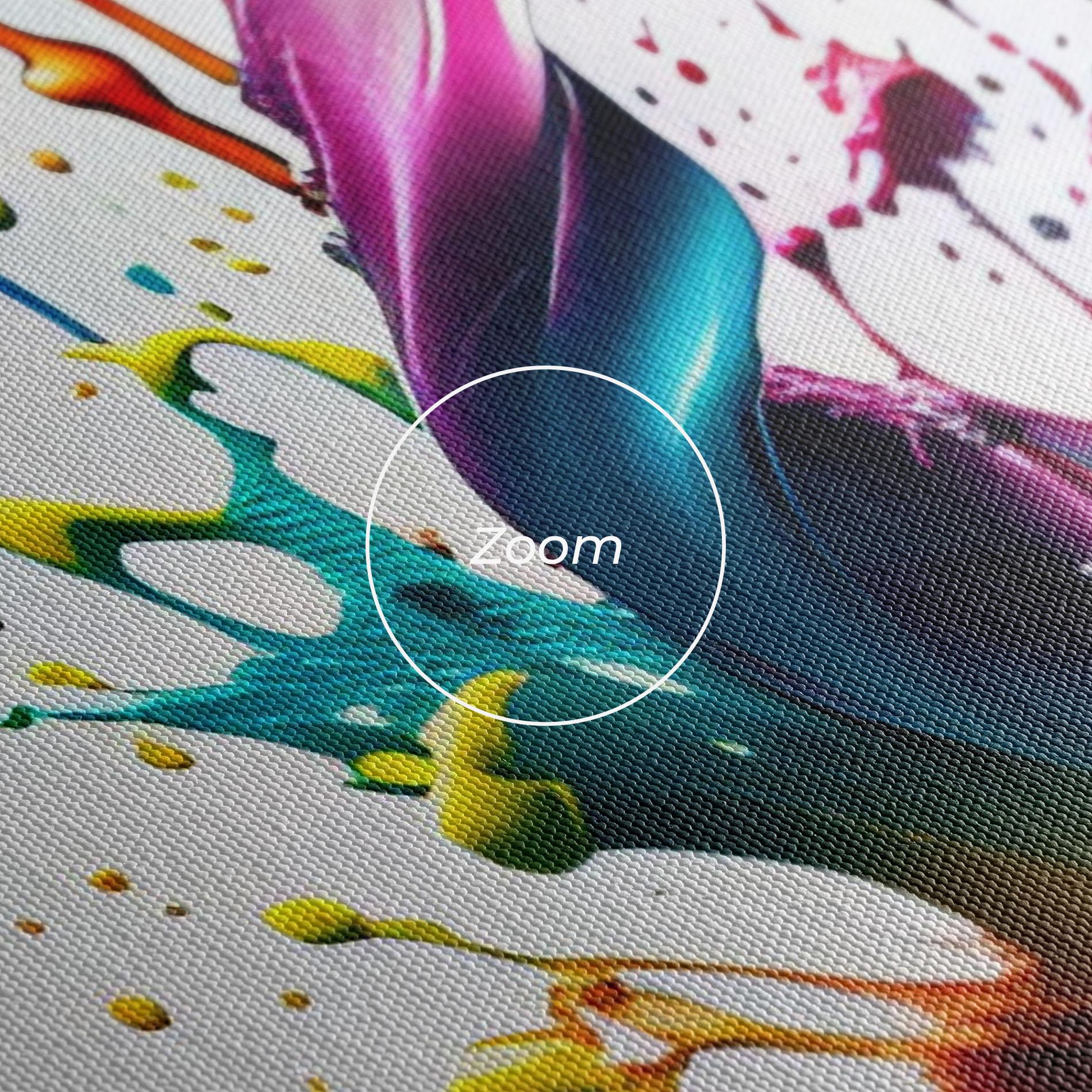 Tablou Canvas Purple Blue Splash mockup 3