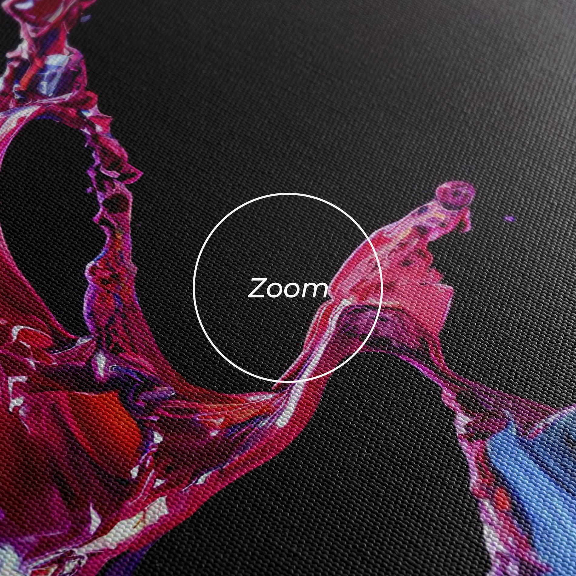 Tablou Canvas Purple Floating Paint mockup 3