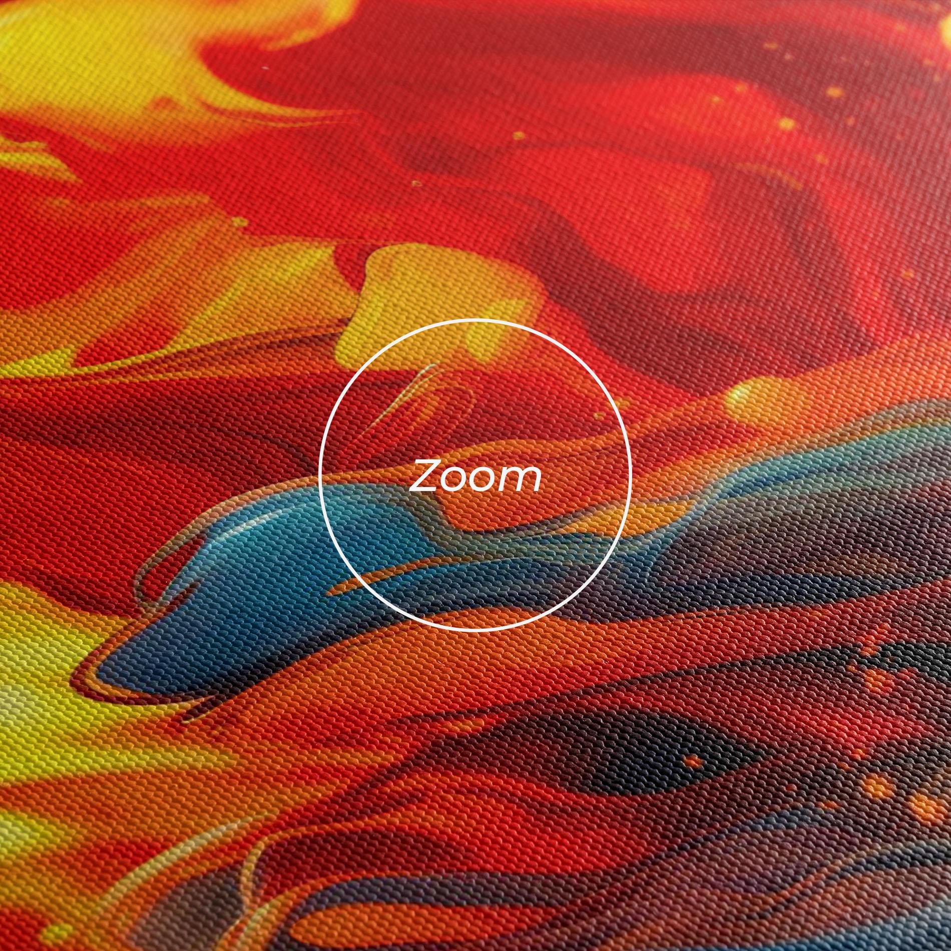 Tablou Canvas Red Color Flames mockup 3