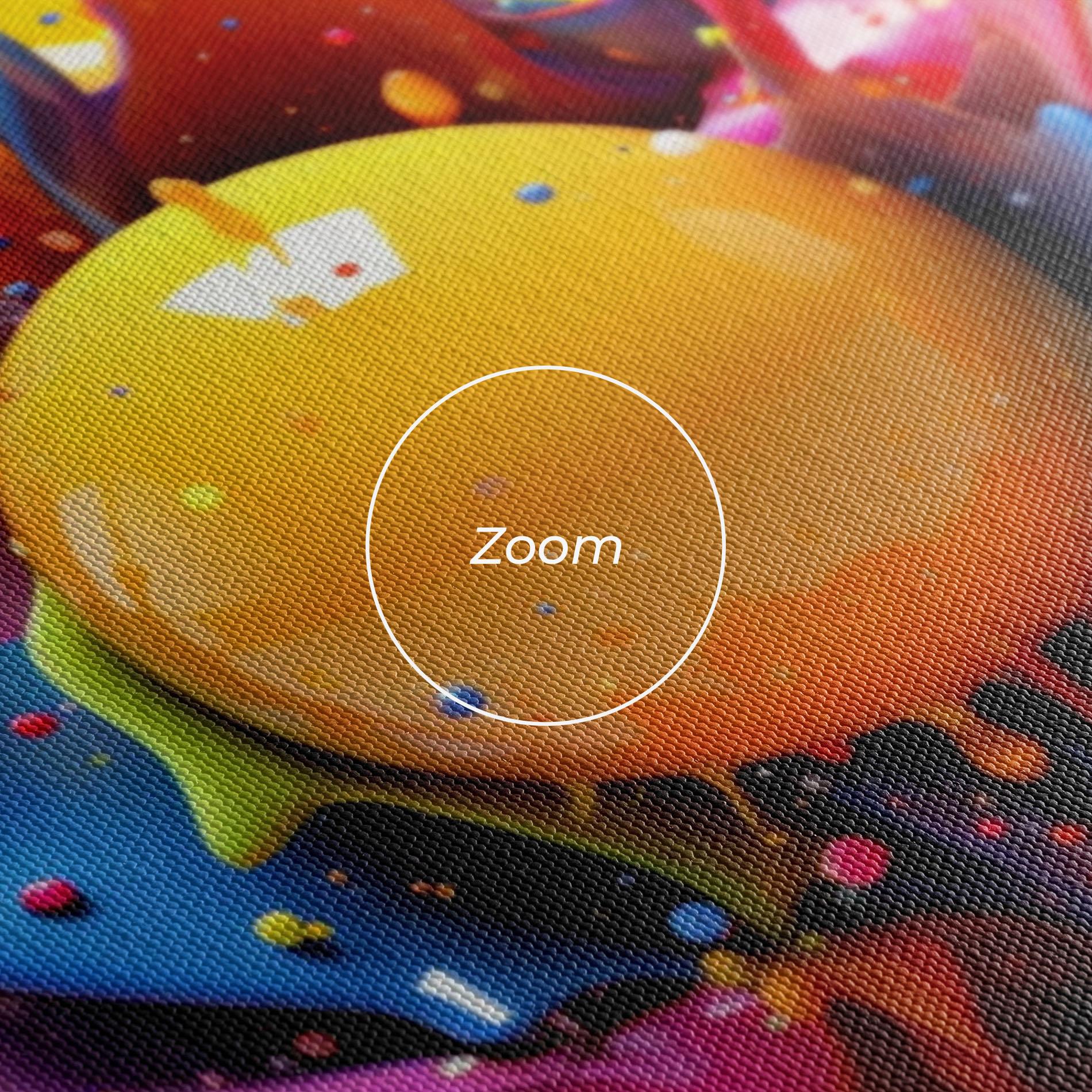 Tablou Canvas Yellow Ball Splash mockup 3