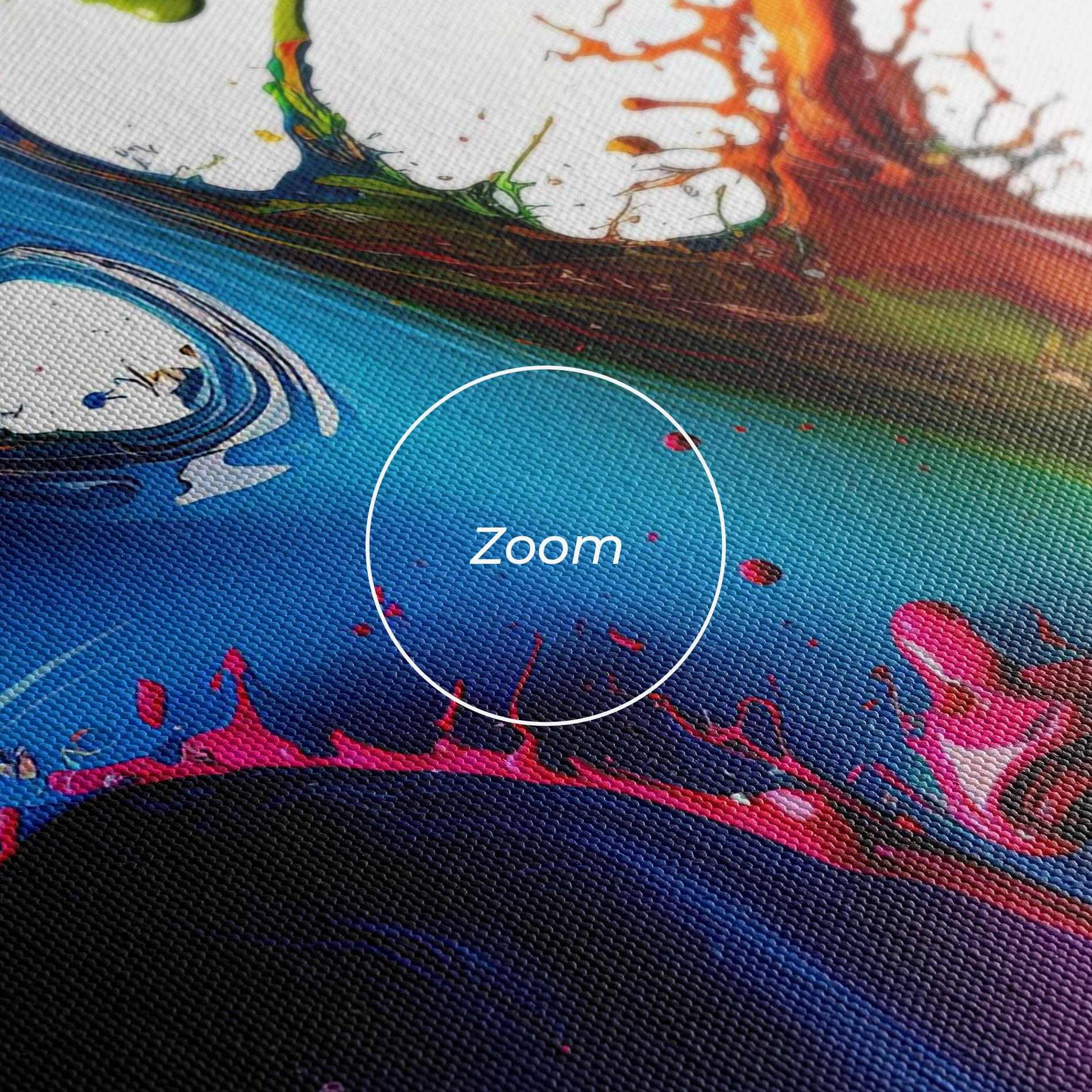 Tablou Canvas Yellow Blue Floating mockup 3