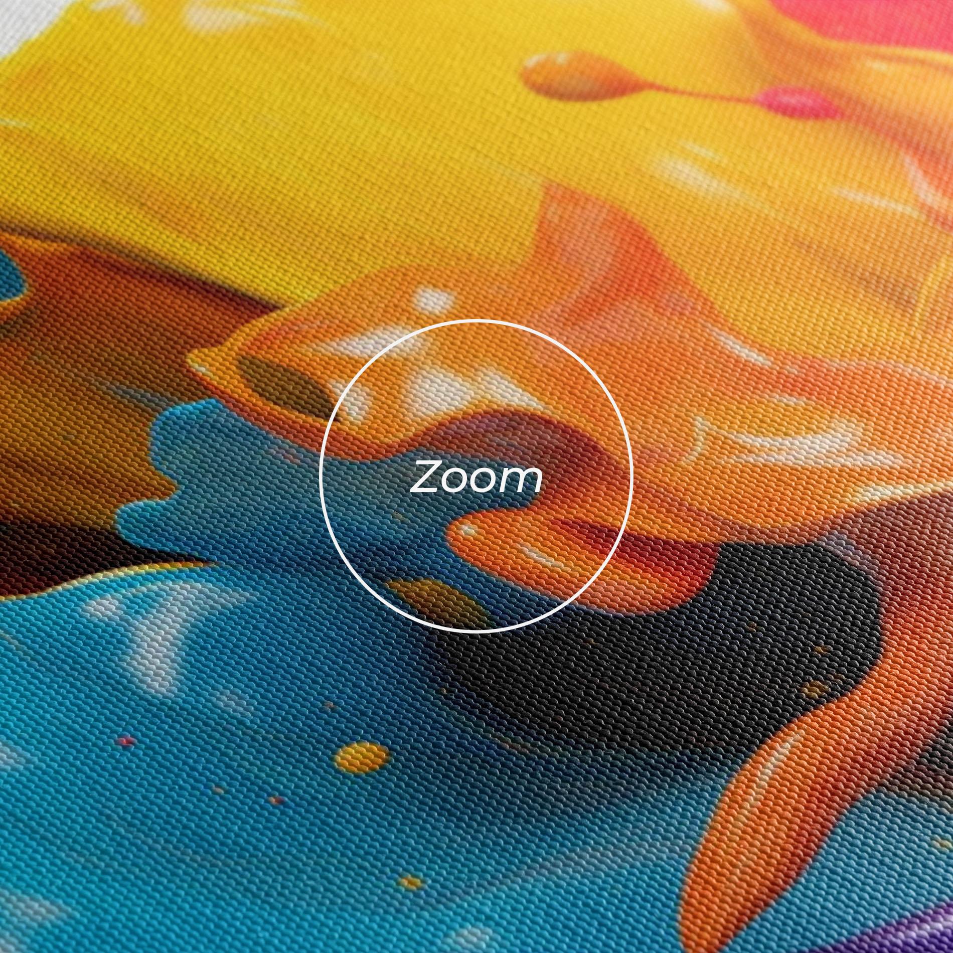 Tablou Canvas Yellow Blue Splash mockup 3