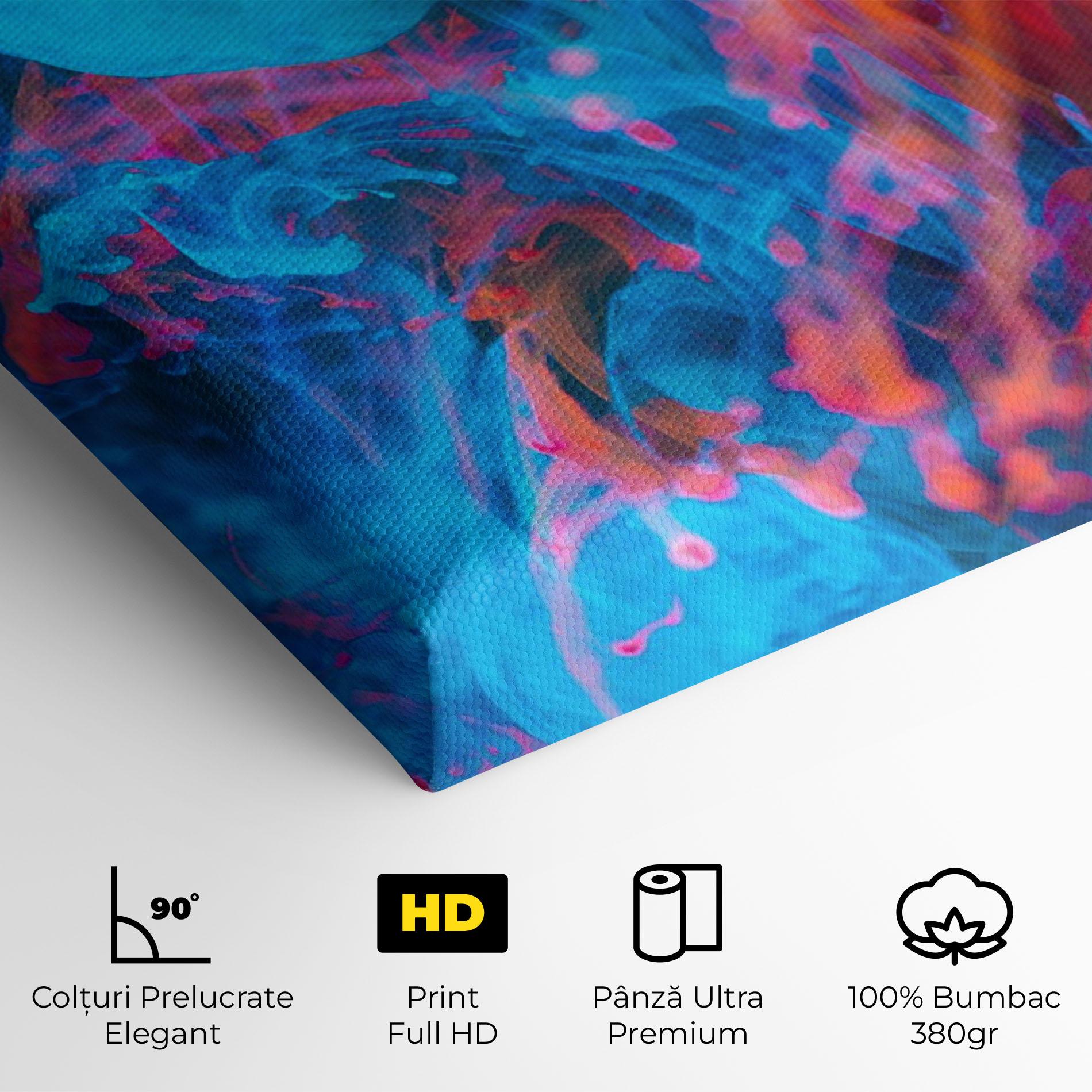 Tablou Canvas Abstract Blue And Red mockup 4