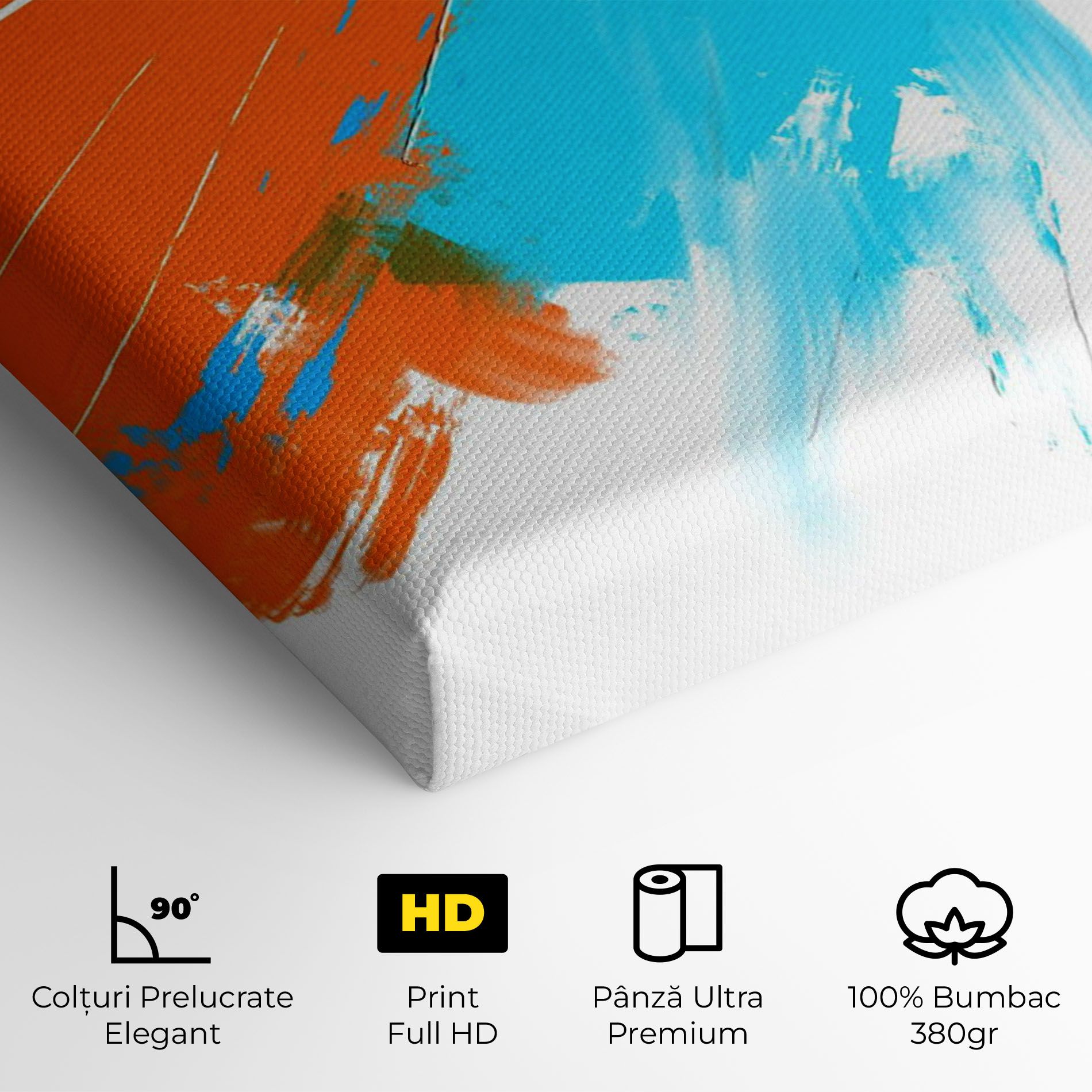 Abstract Blue Yellow mockup 4
