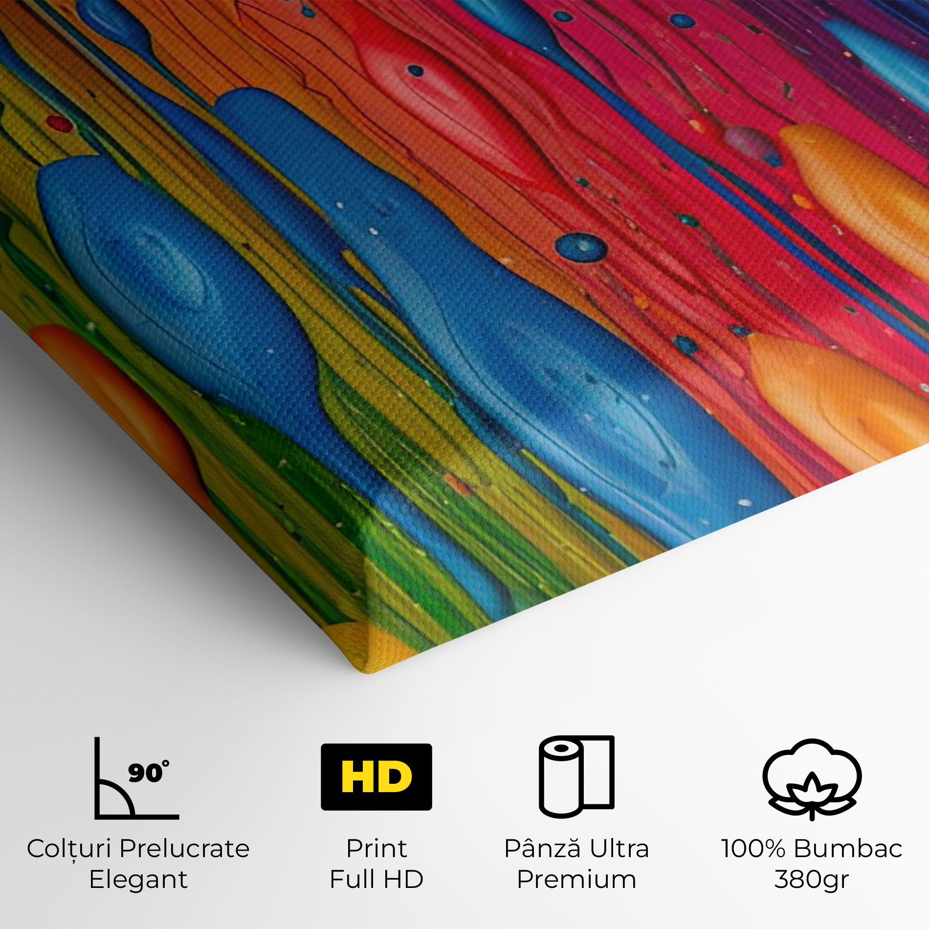 Abstract Rainbow Pattern mockup 4