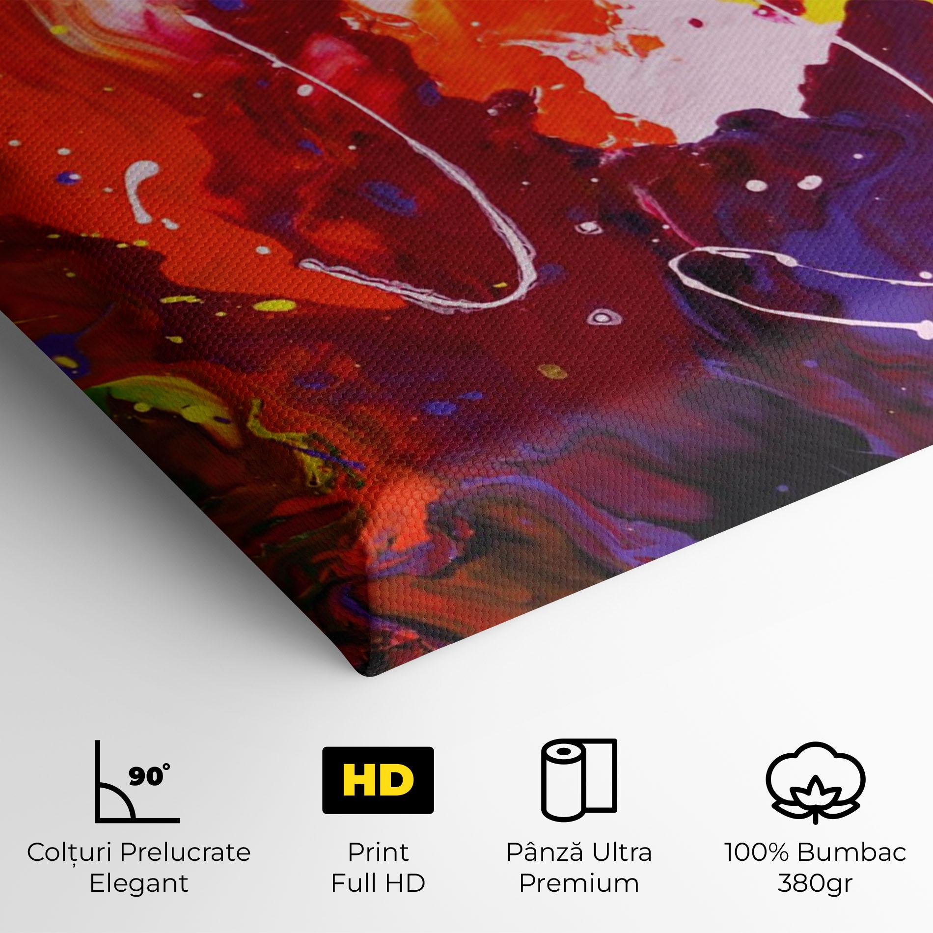 Tablou Canvas Blue Purple Exploding mockup 4