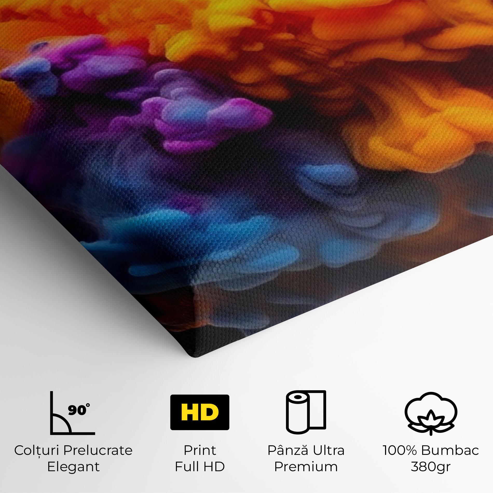 Tablou Canvas Colorful Cloud Liquid mockup 4
