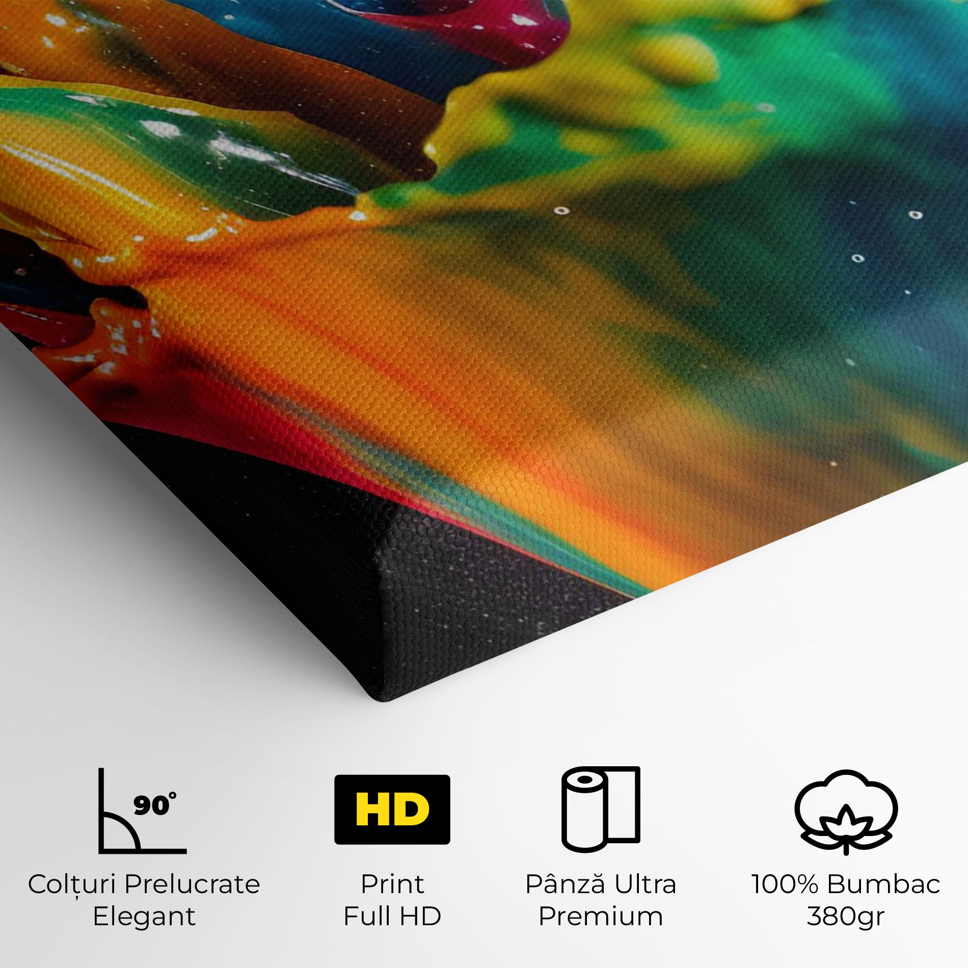 Tablou Canvas Colorful Paint Dropped mockup 4