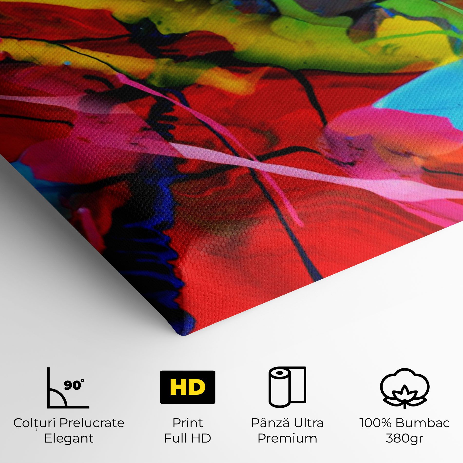 Hand Draw Red Painting mockup 4