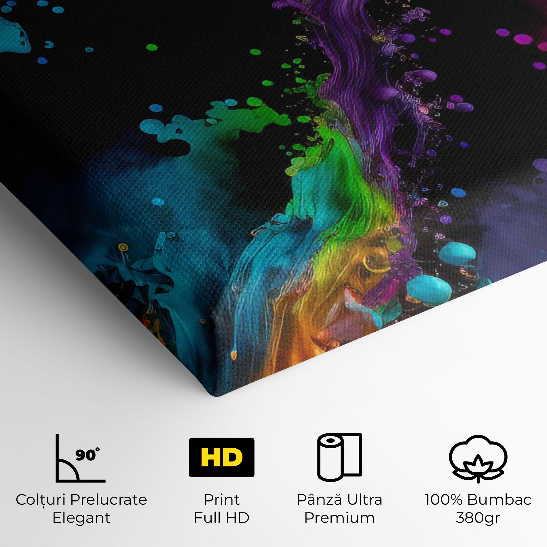 Tablou Canvas Oily Splash Explosion mockup 4