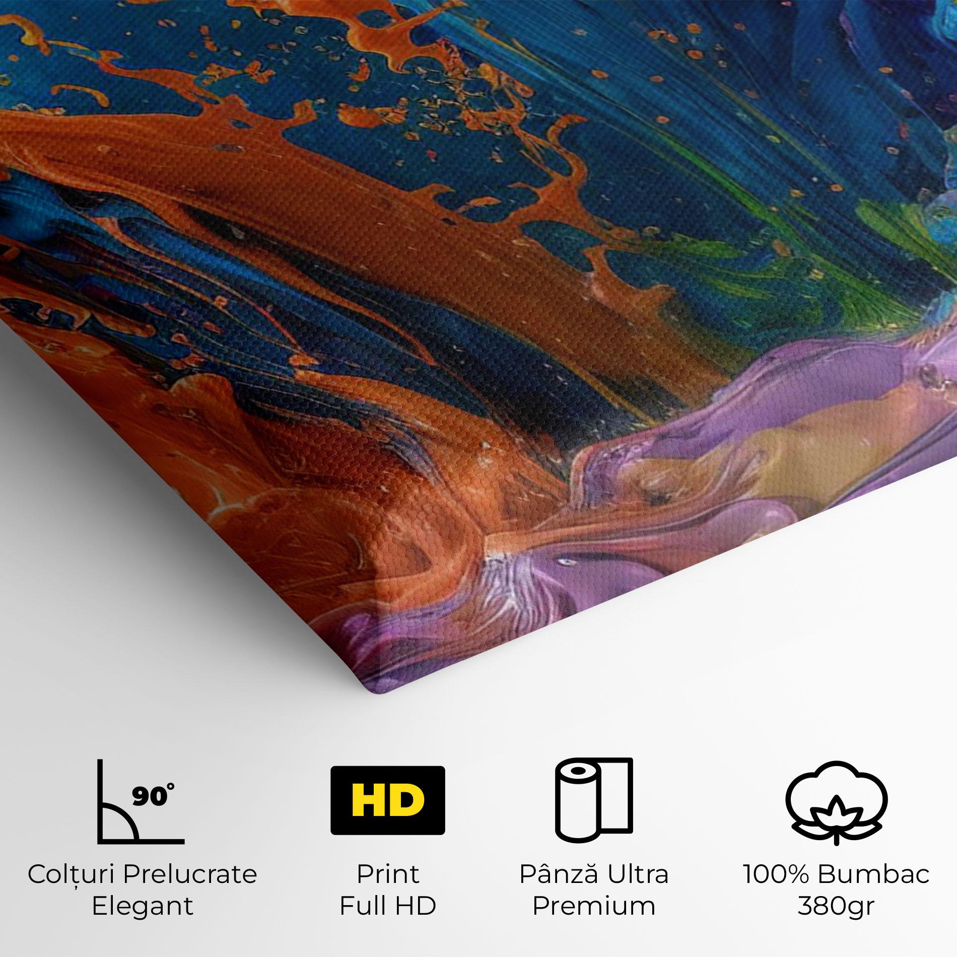 Tablou Canvas Orange Paint Splash mockup 4