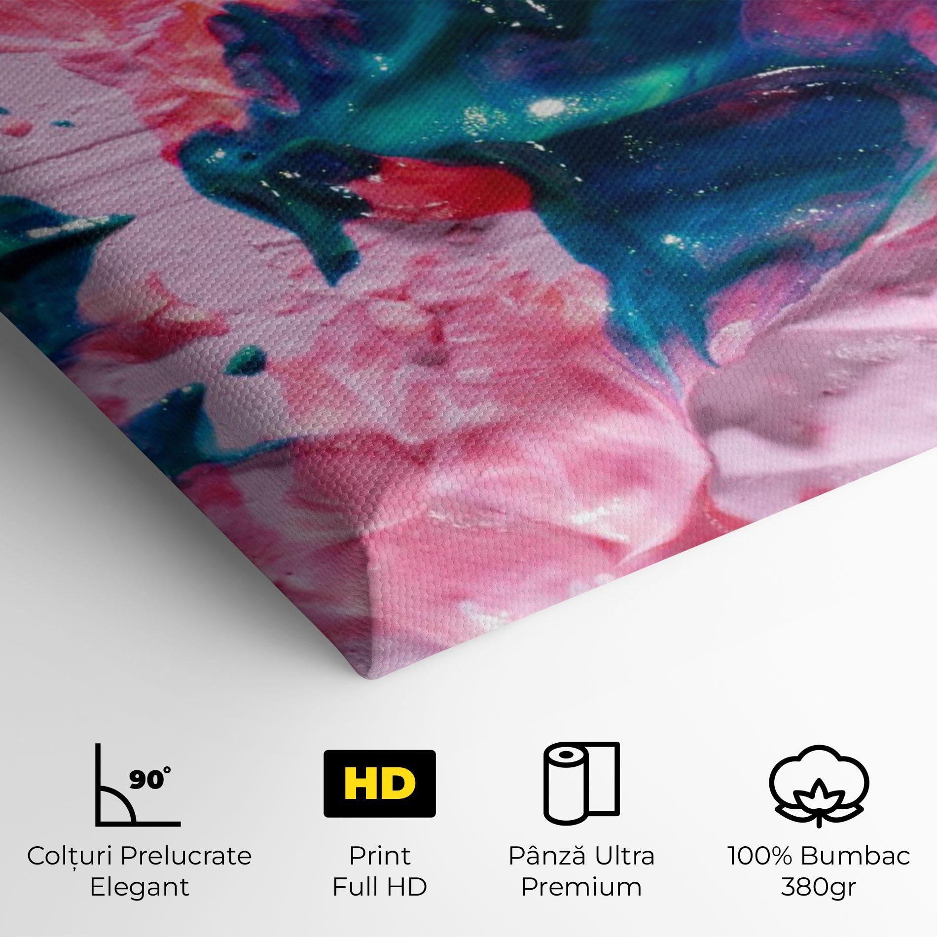 Tablou Canvas Pink Close Up mockup 4