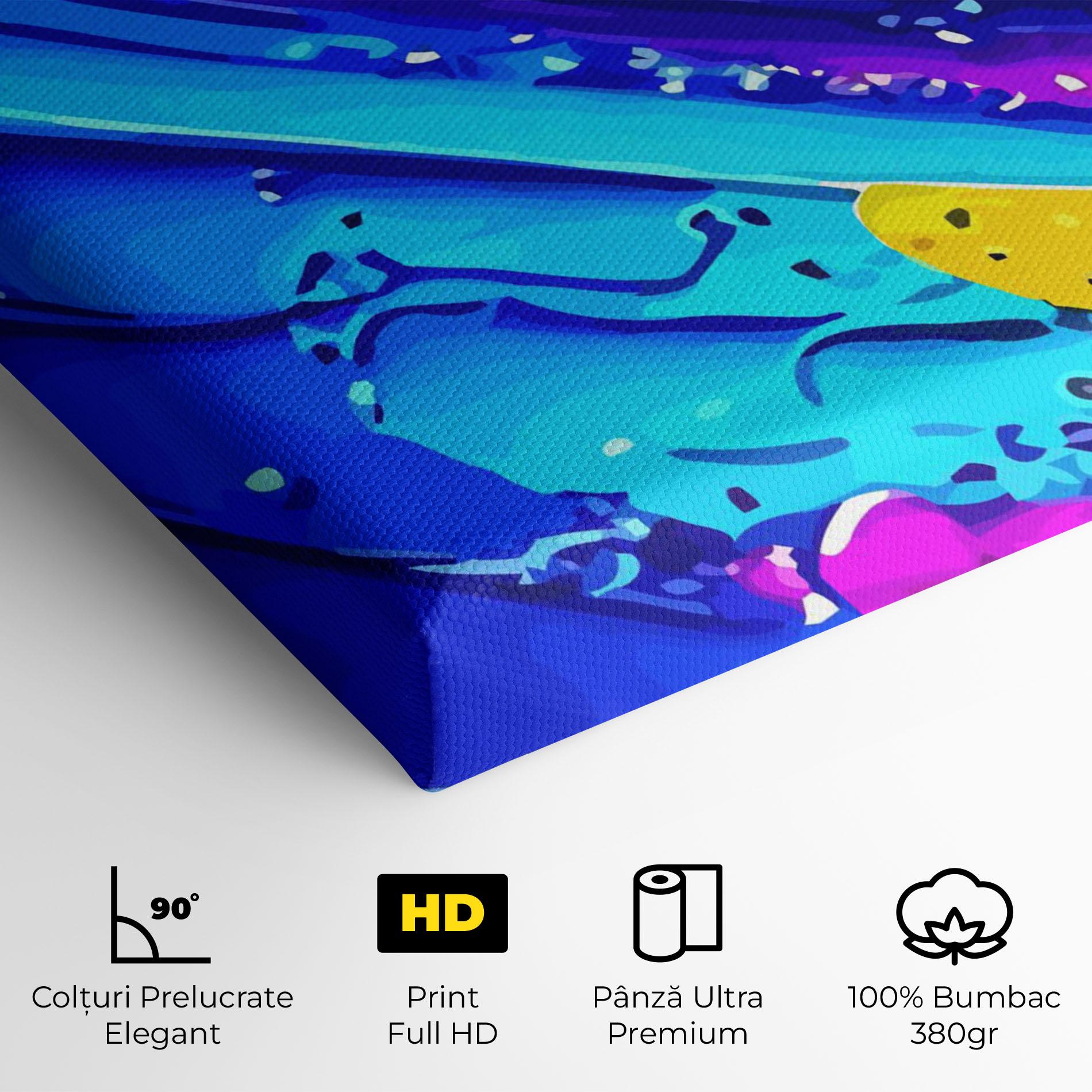 Tablou Canvas Pretty Splash Color mockup 4