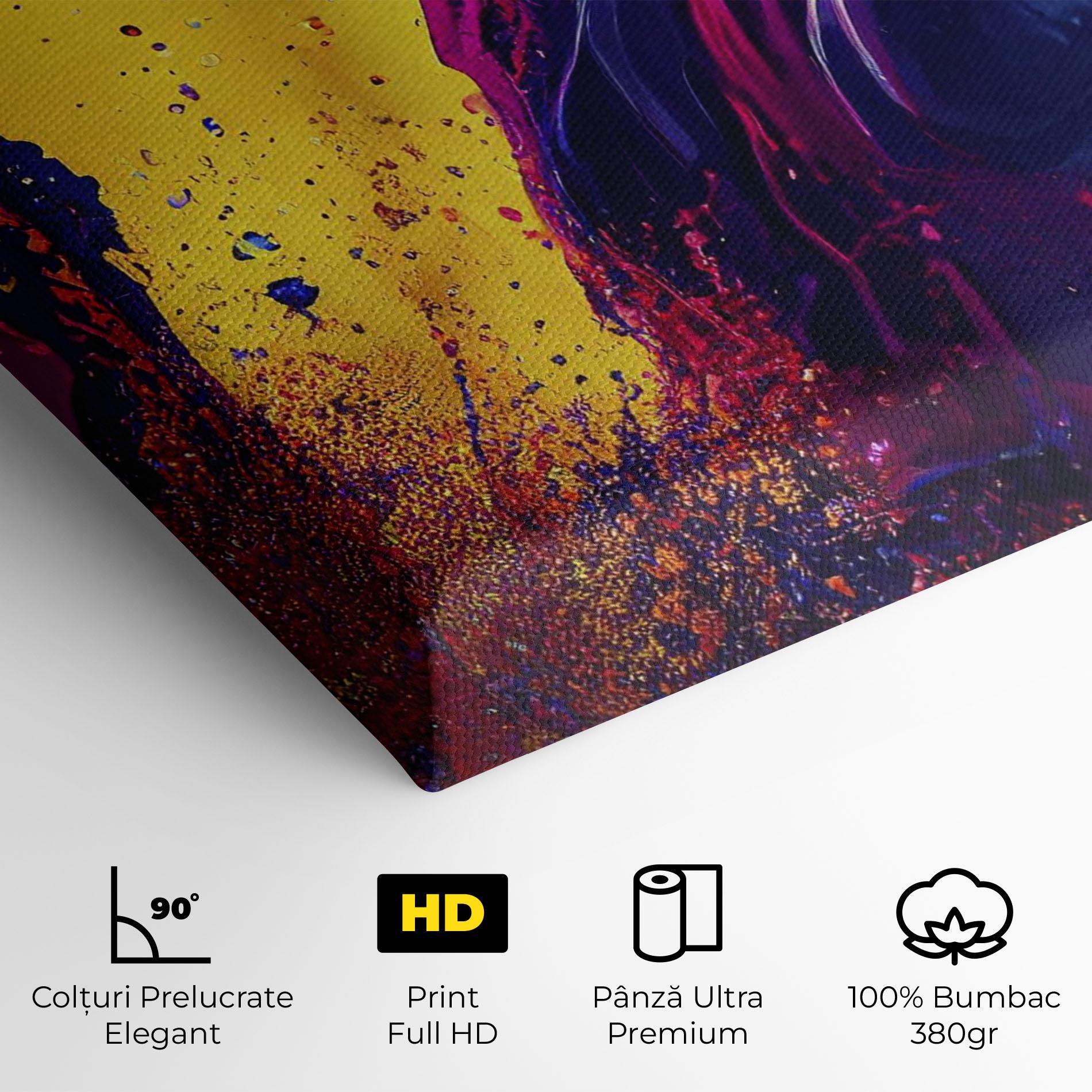 Tablou Canvas Purple And Blue Splash mockup 4