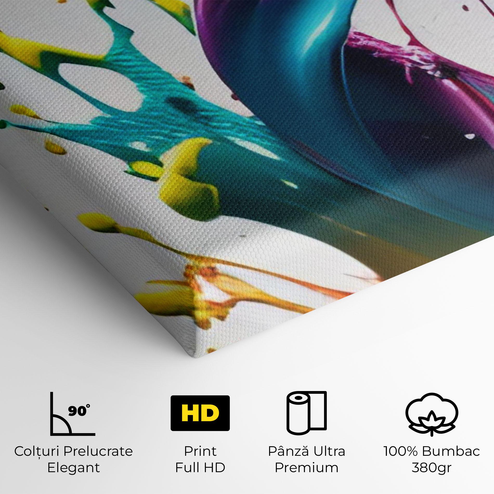 Tablou Canvas Purple Blue Splash mockup 4