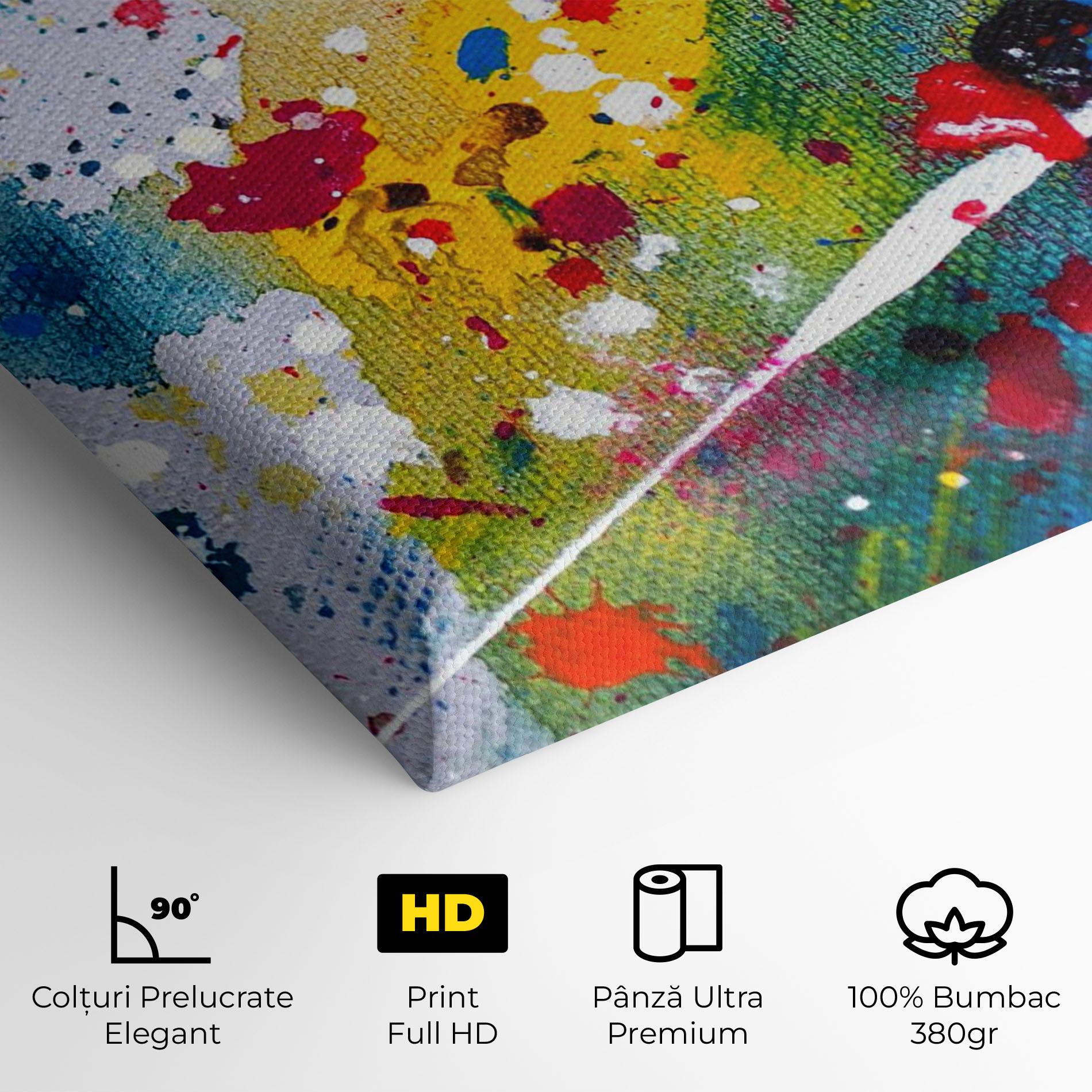 Tablou Canvas Watercolor Drops mockup 4