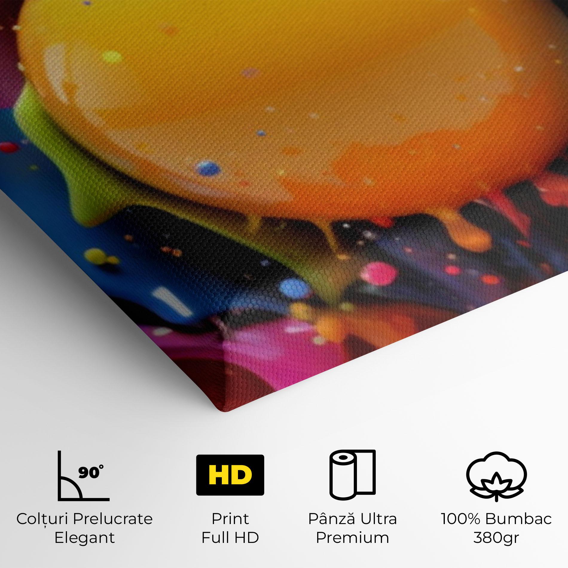 Tablou Canvas Yellow Ball Splash mockup 4