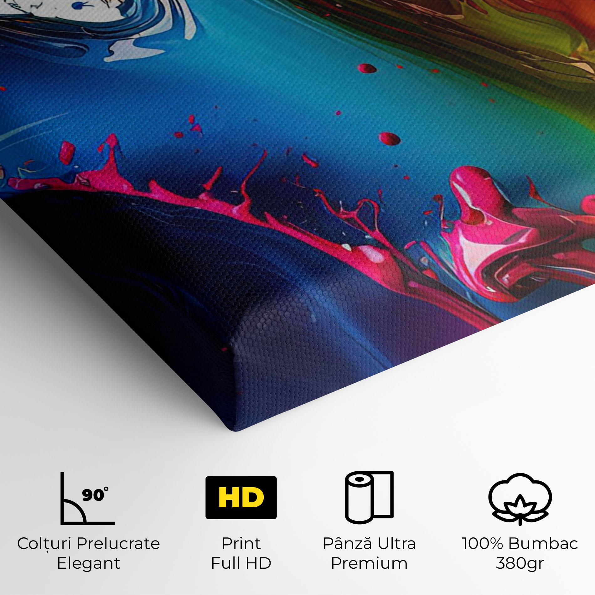 Tablou Canvas Yellow Blue Floating mockup 4