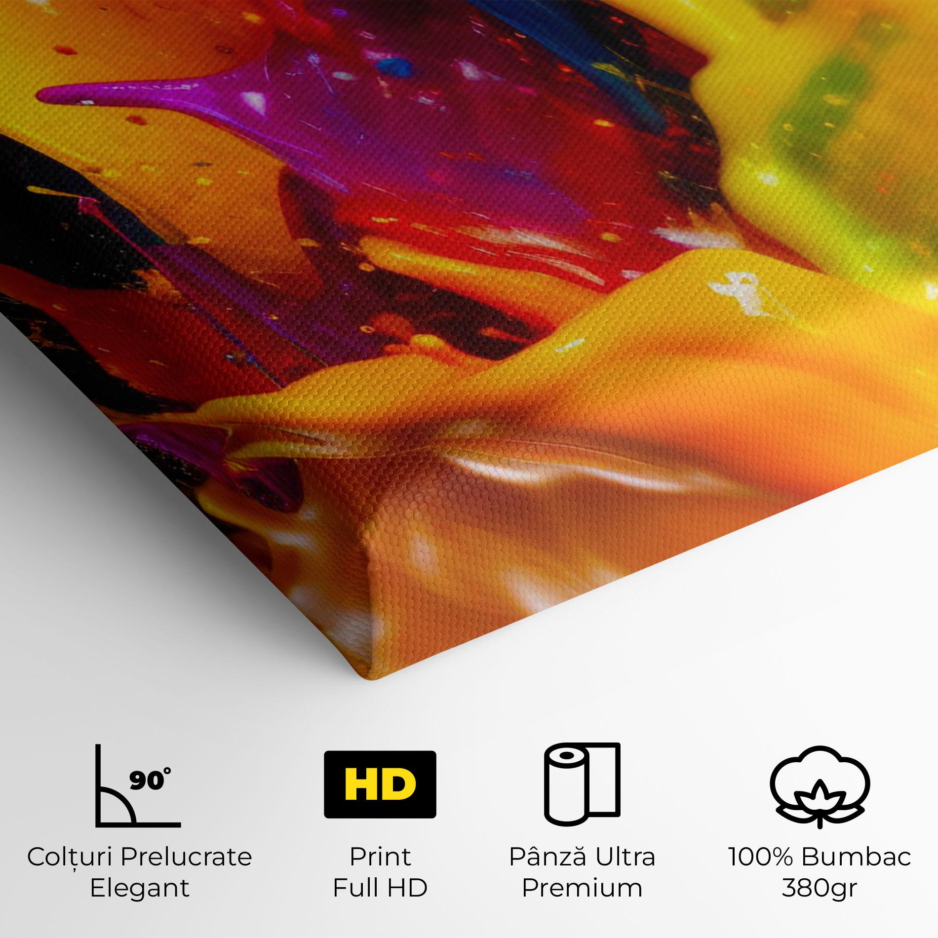 Tablou Canvas Yellow Splash Floating mockup 4