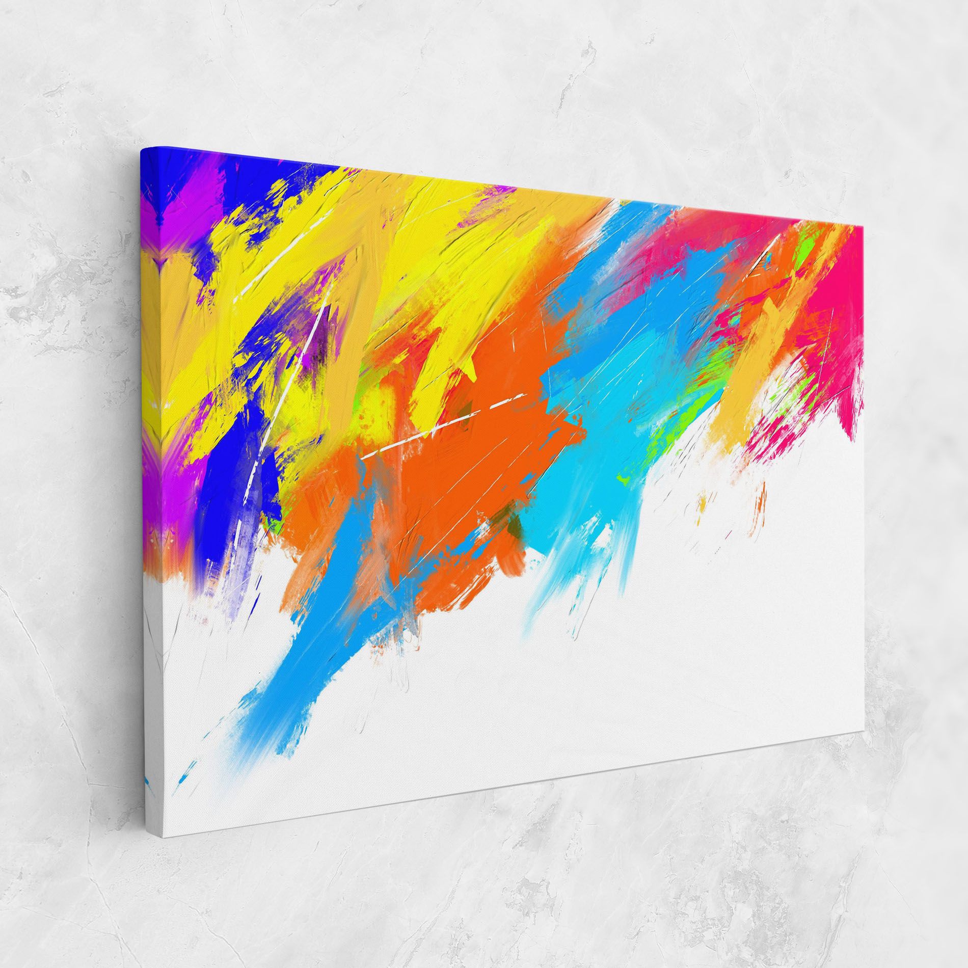 Abstract Blue Yellow mockup 1